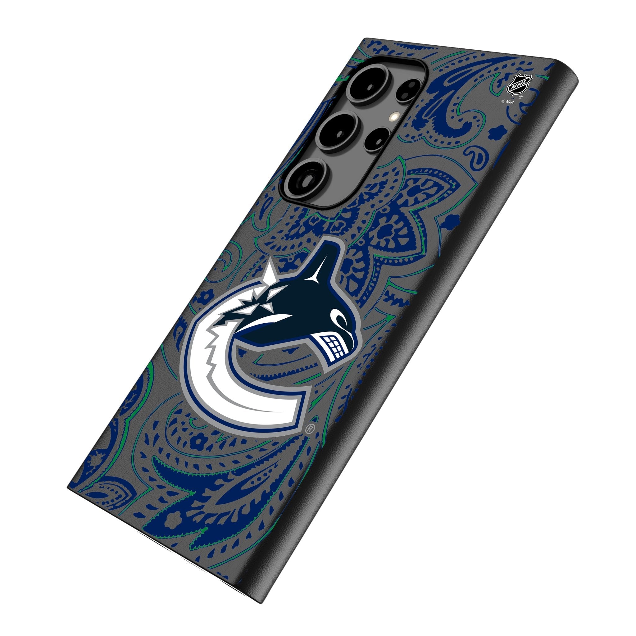 Vancouver Canucks Paisley MagSafe Compatible Phone Case for Samsung Galaxy