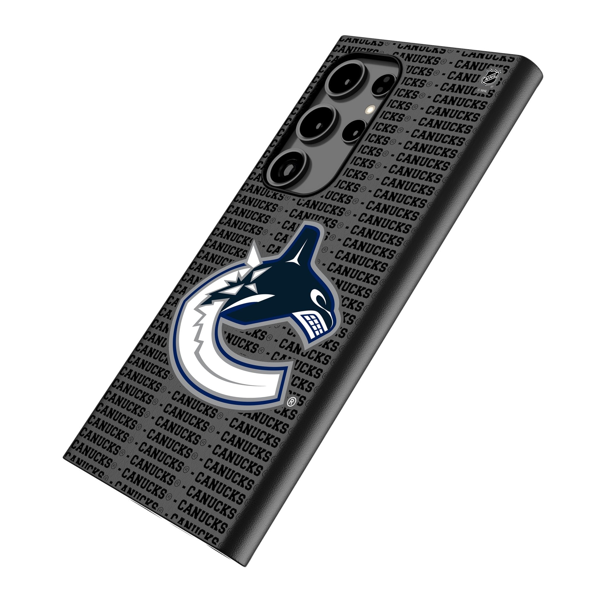 Vancouver Canucks Text Backdrop MagSafe Compatible Phone Case for Samsung Galaxy