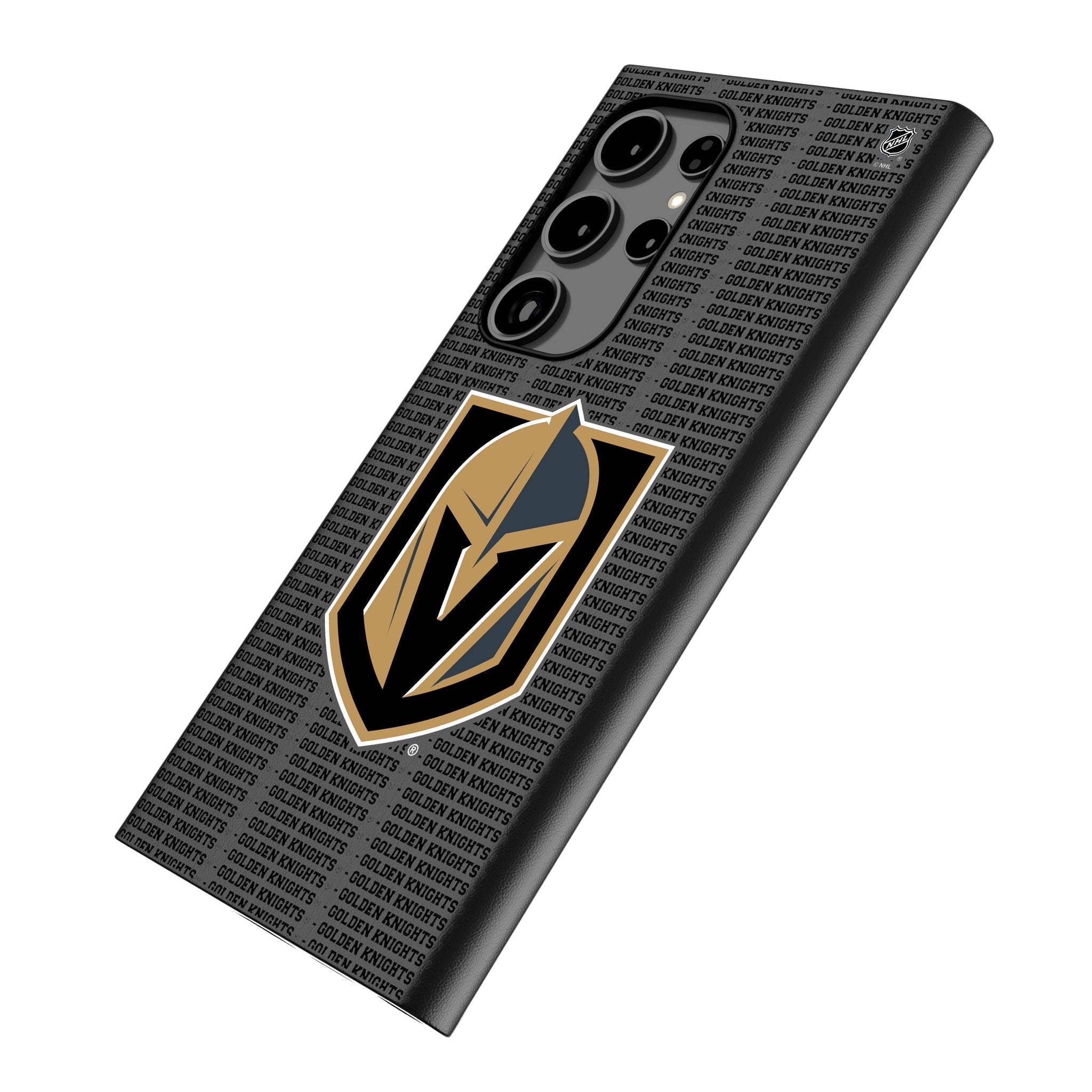 Vegas Golden Knights Text Backdrop MagSafe Compatible Phone Case for Samsung Galaxy