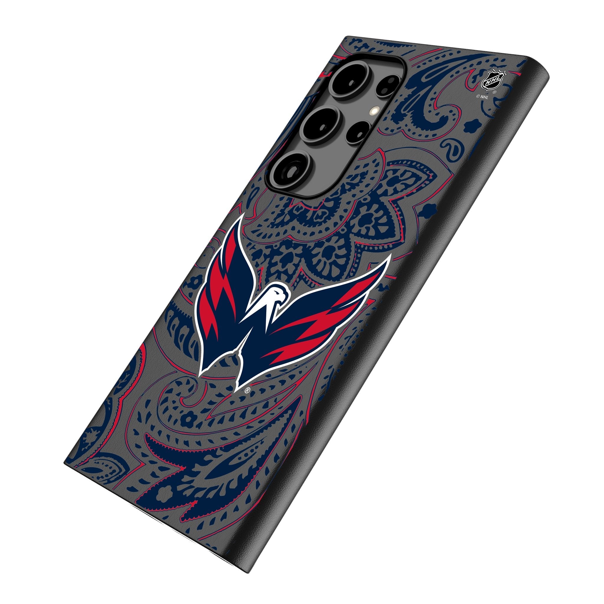 Washington Capitals Paisley MagSafe Compatible Phone Case for Samsung Galaxy