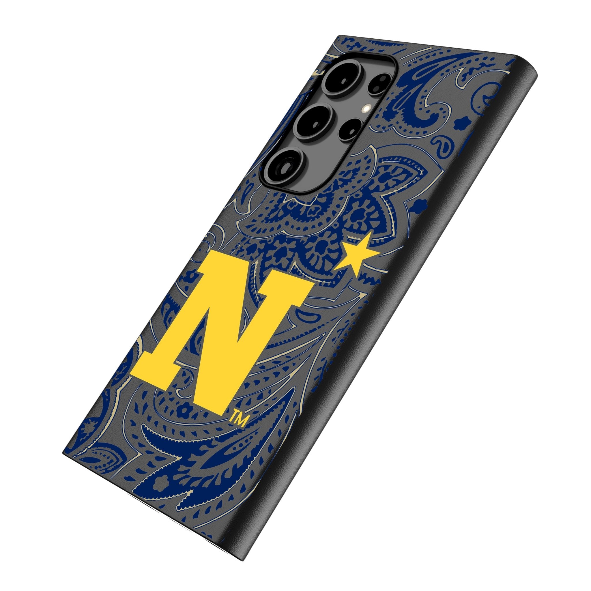 United State Naval Academy Midshipmen Paisley MagSafe Compatible Phone Case for Samsung Galaxy