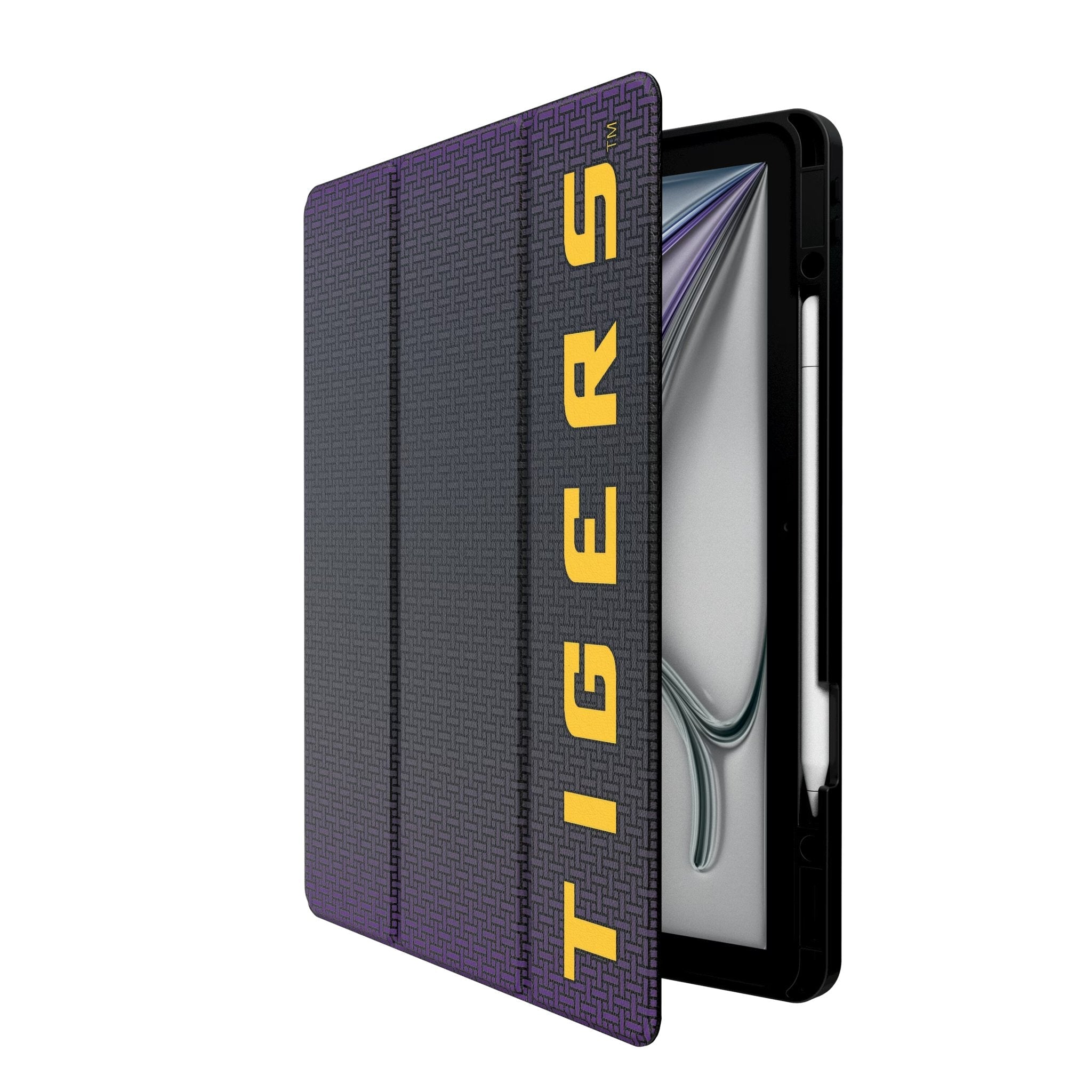 Louisiana State University Tigers Linen Tablet Case for Apple iPad