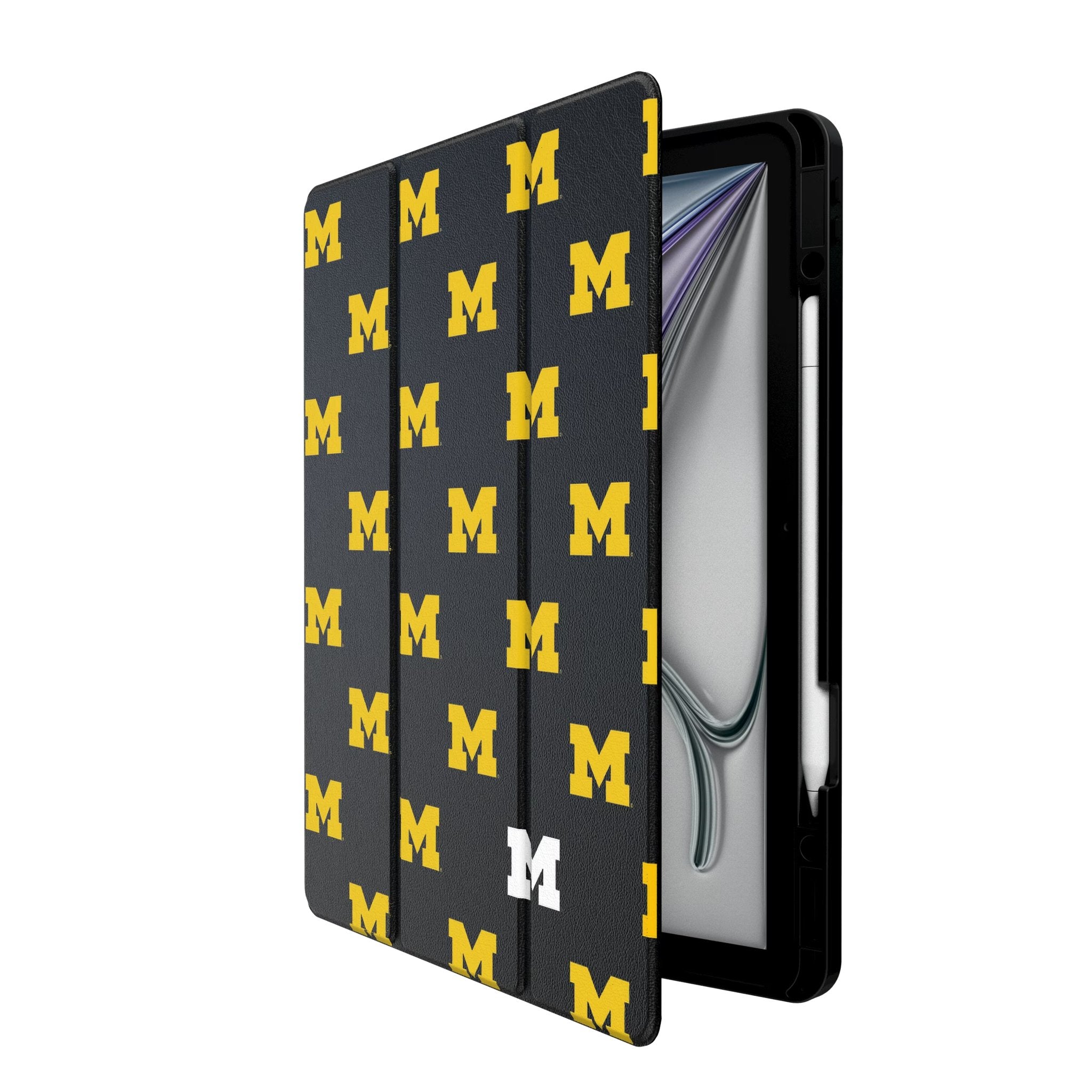 University of Michigan Wolverines Fashion Pattern Tablet Case for Apple iPad