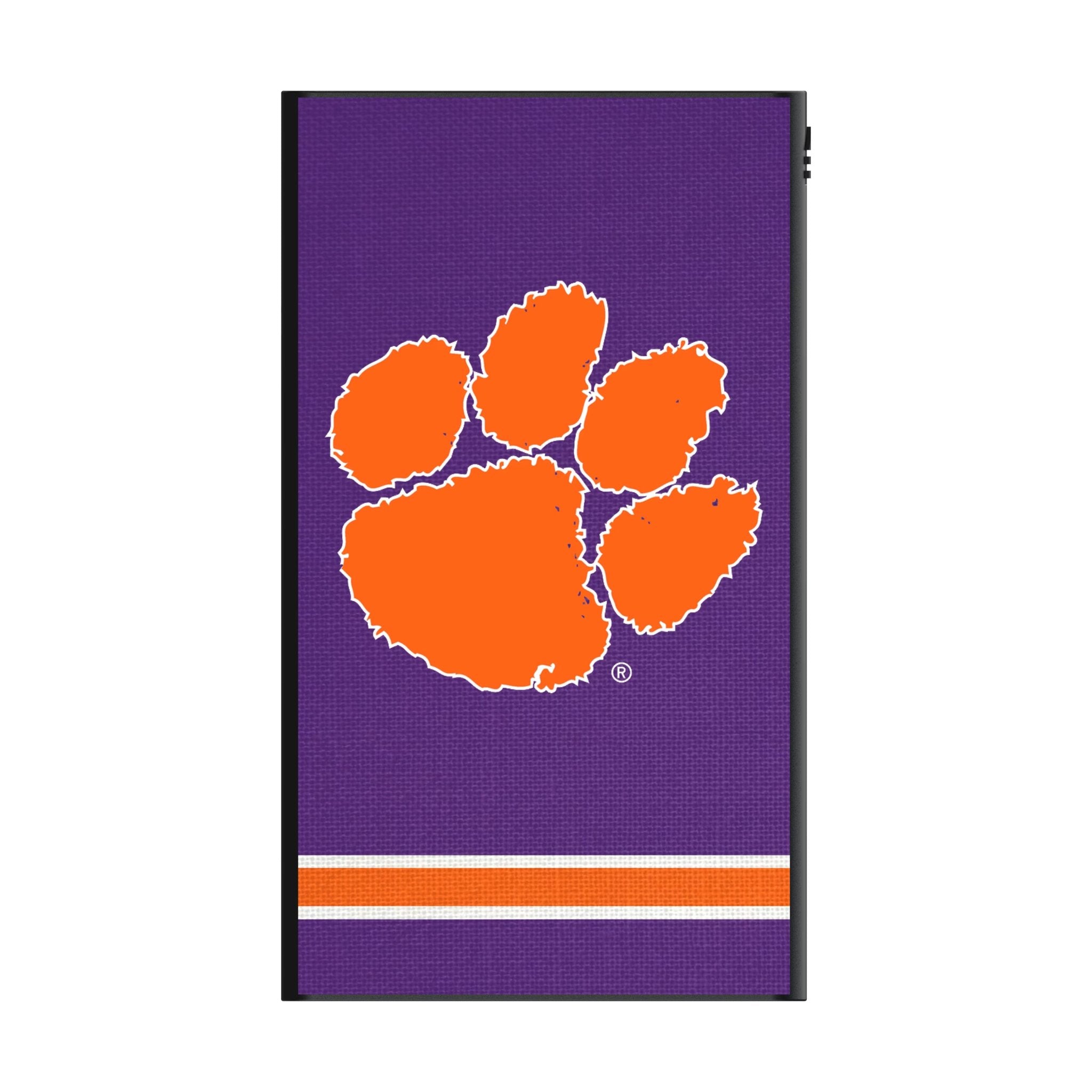 Clemson University Tigers Stripe 5000mAh Flat Powerbank