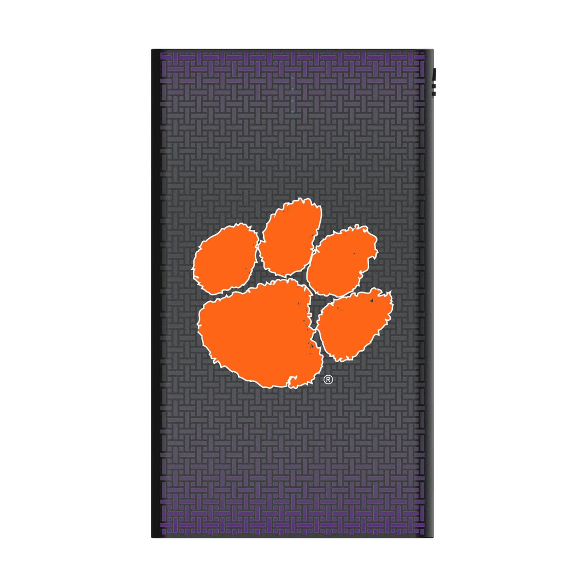 Clemson University Tigers Linen 5000mAh Flat Powerbank 2