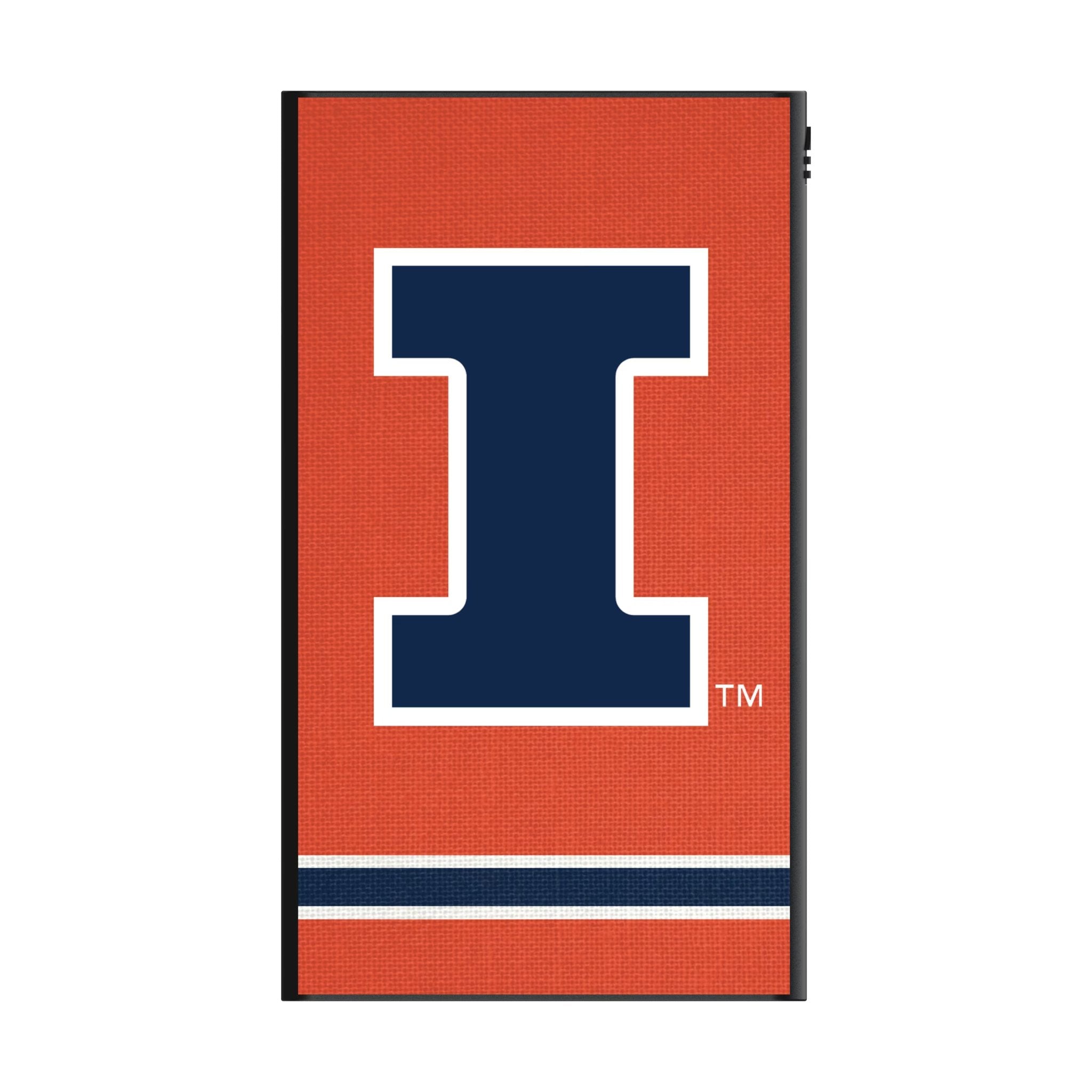 University of Illinois Fighting Illini Stripe 5000mAh Flat Powerbank