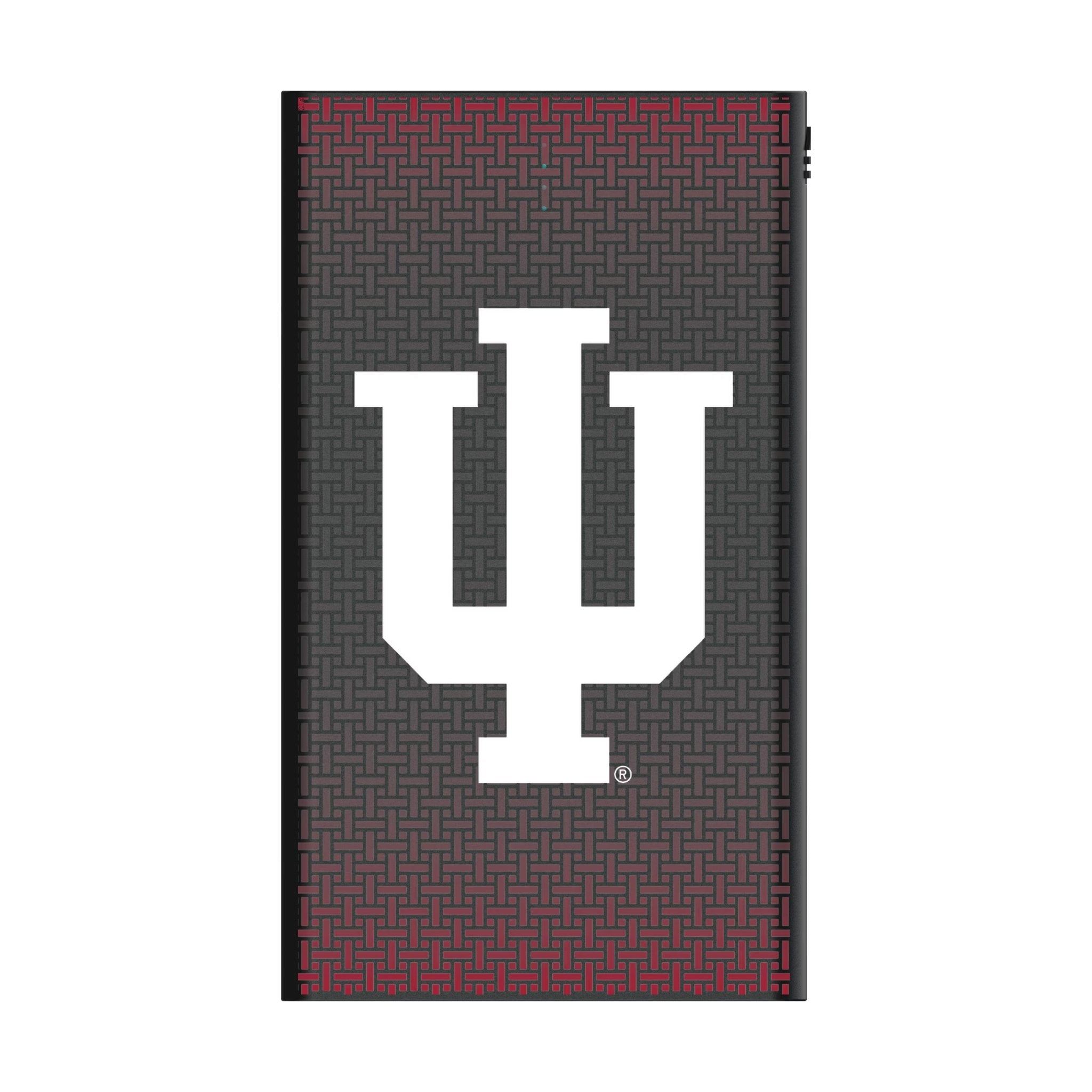 Indiana University Hoosiers Linen 5000mAh Flat Powerbank