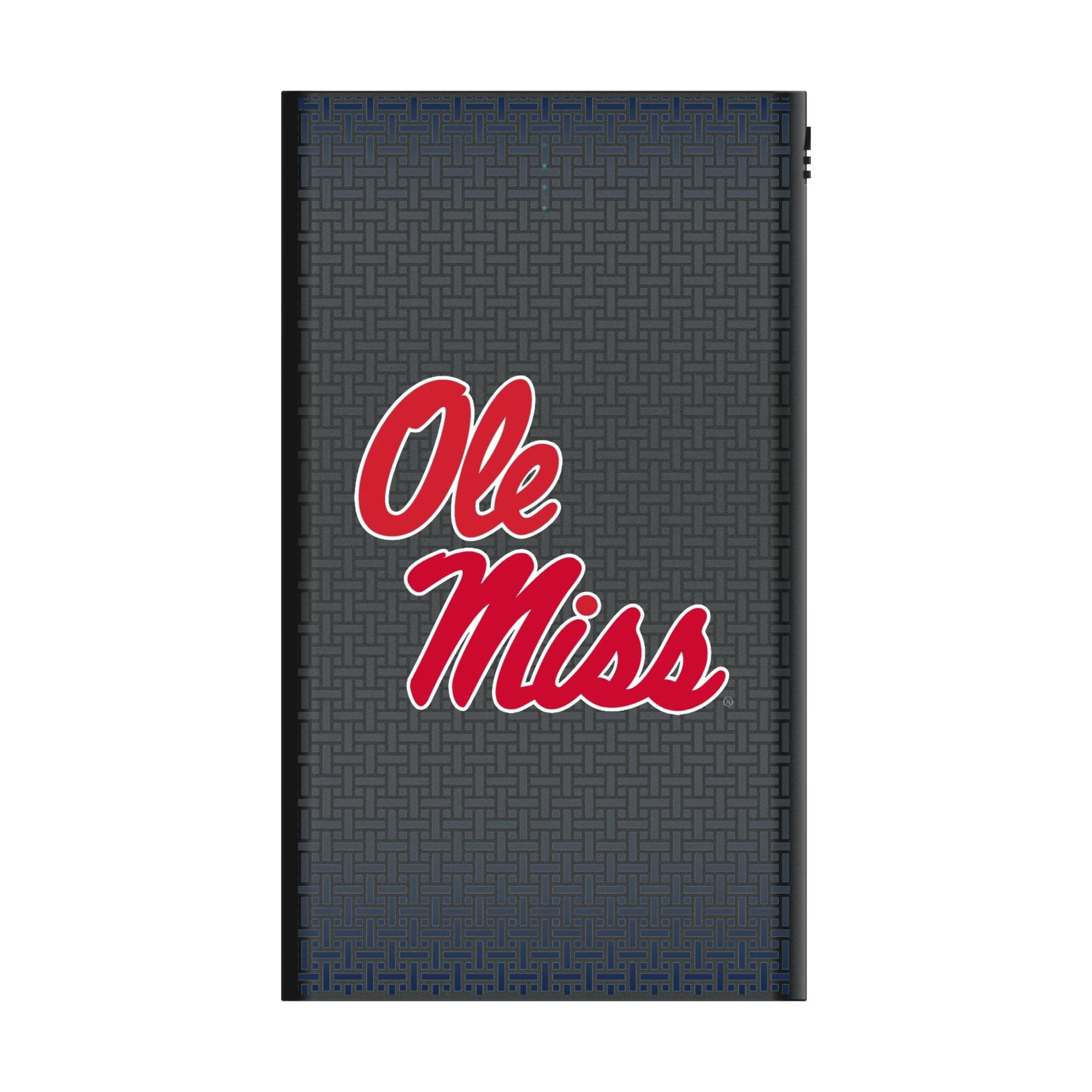 University of Mississippi Rebels Linen 5000mAh Flat Powerbank