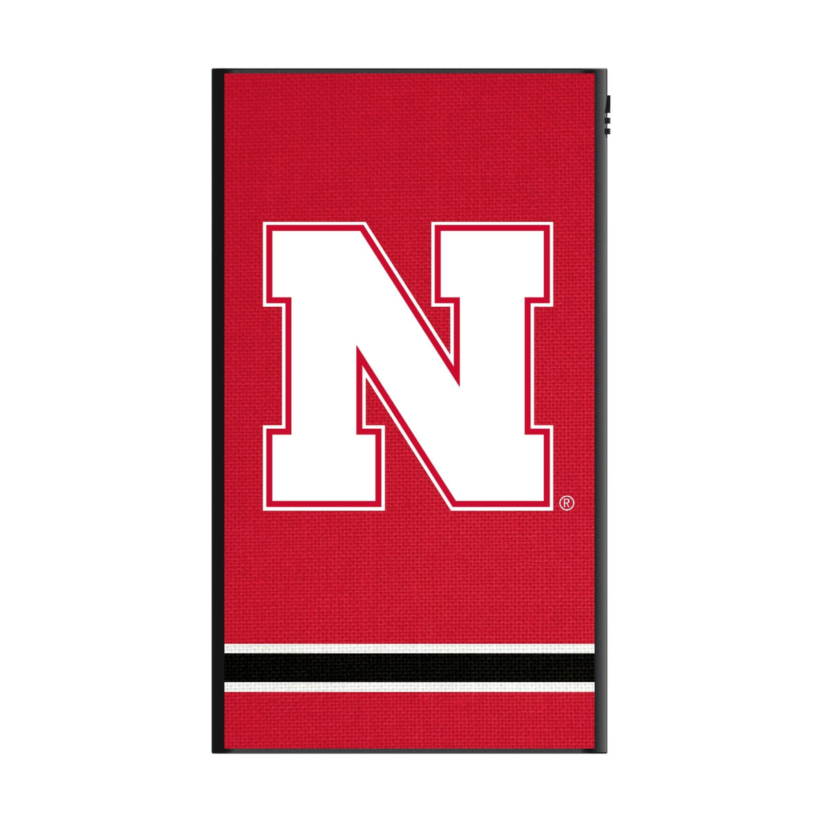 University of Nebraska Huskers Block N Stripe 5000mAh Flat Powerbank 2