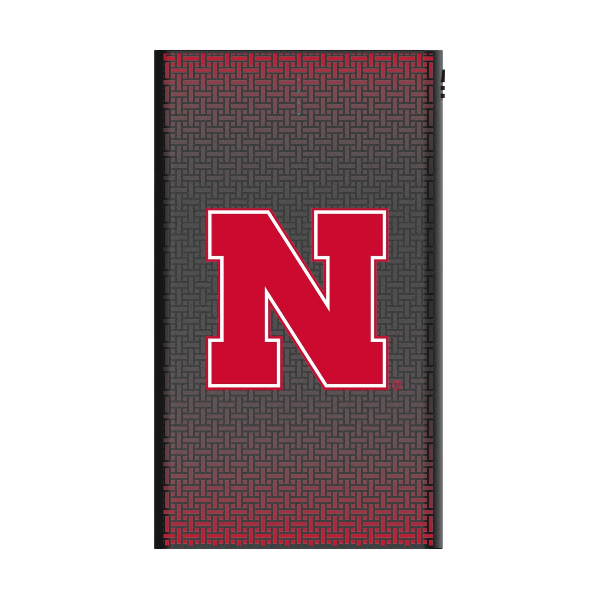 University of Nebraska Huskers Block N Linen 5000mAh Flat Powerbank