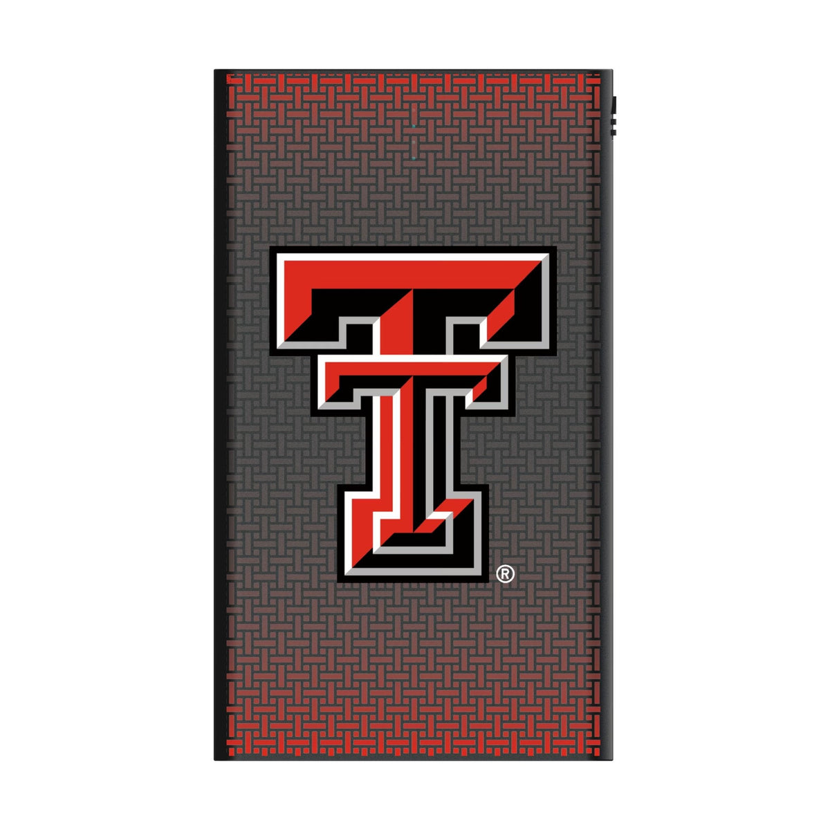 Texas Tech Red Raiders Linen 5000mAh Flat Powerbank 2