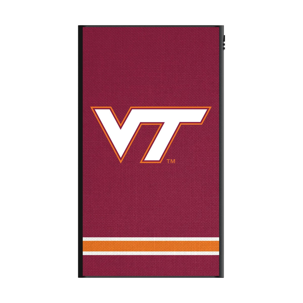 Virginia Tech Hokies Stripe 5000mAh Flat Powerbank 2