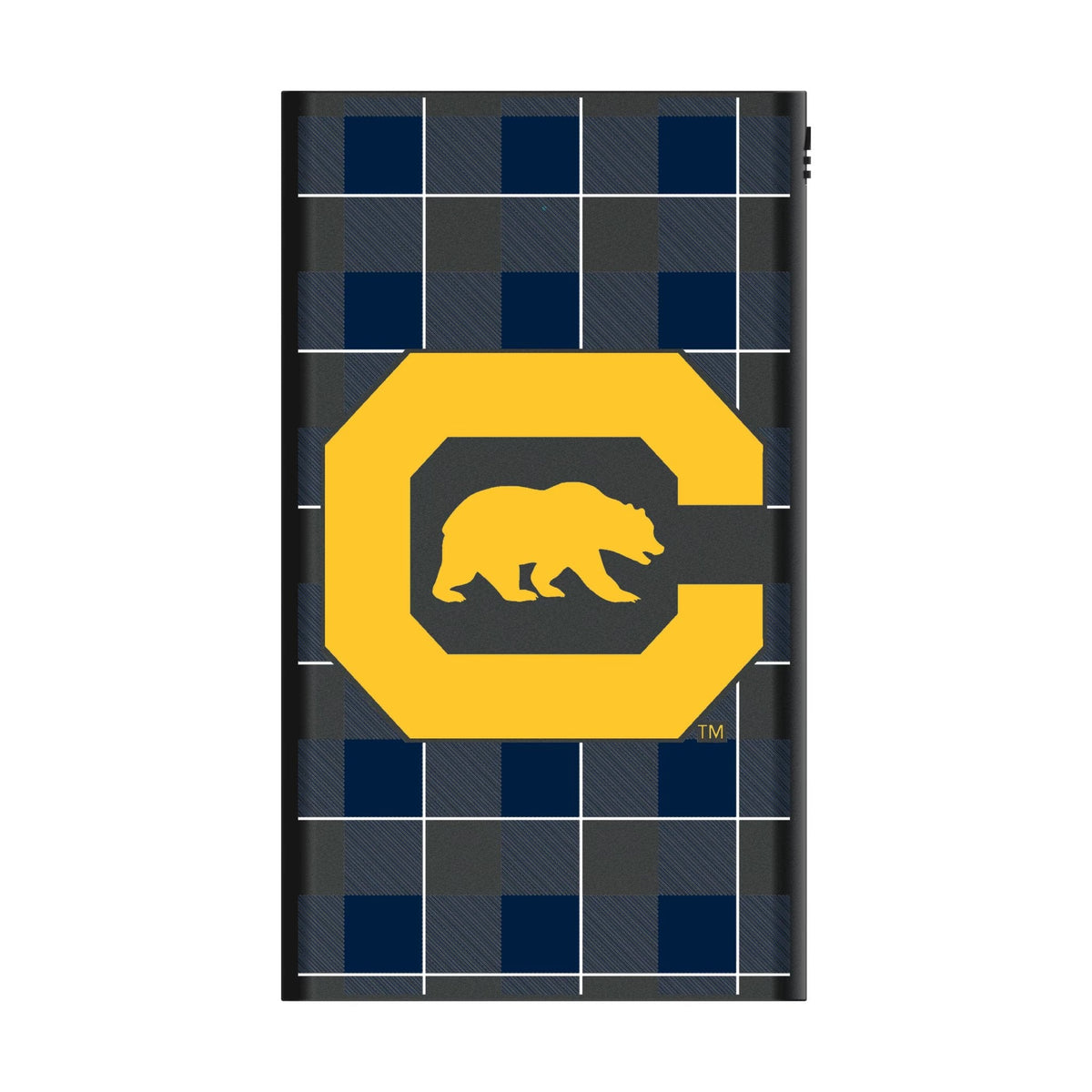 University of California Berkeley Golden Bears Plaid 5000mAh Flat Powerbank