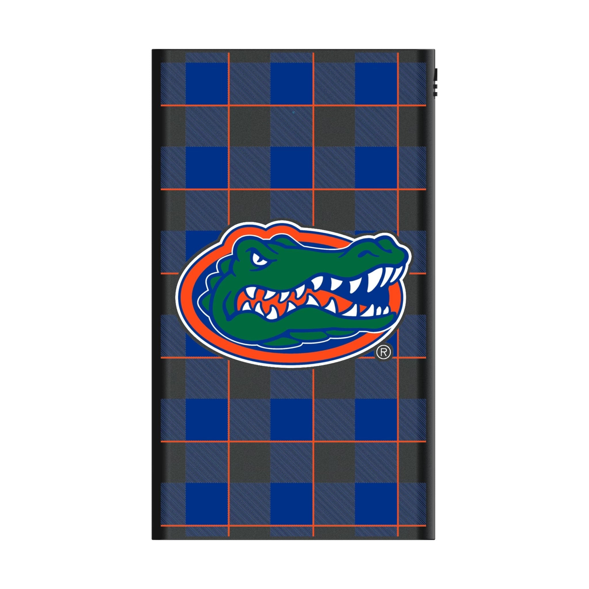 University of Florida Gators Plaid 5000mAh Flat Powerbank