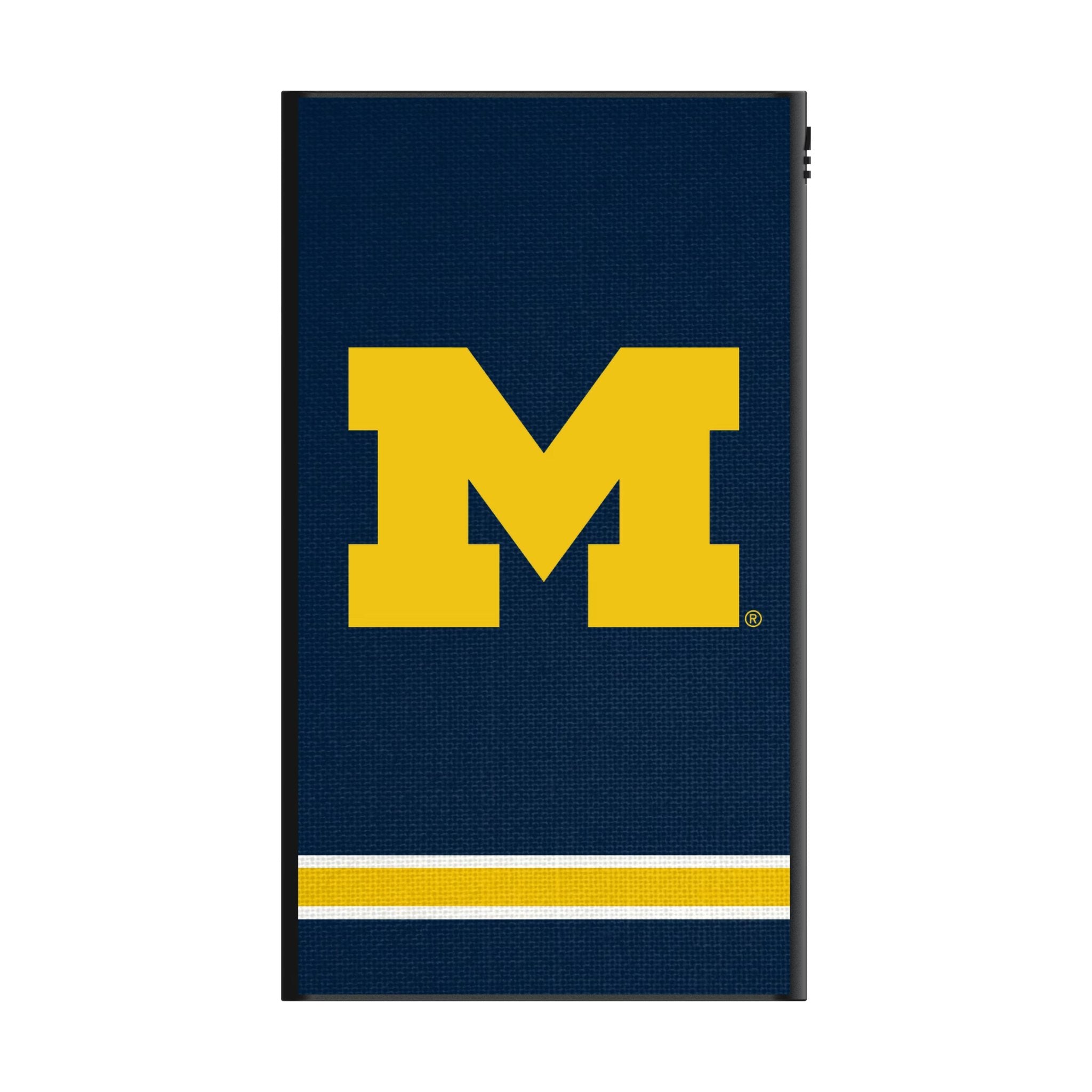 University of Michigan Wolverines Stripe 5000mAh Flat Powerbank