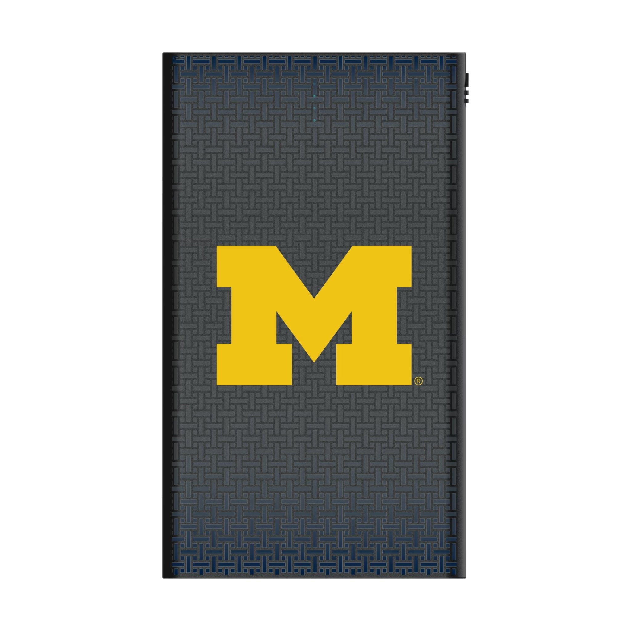 University of Michigan Wolverines Linen 5000mAh Flat Powerbank