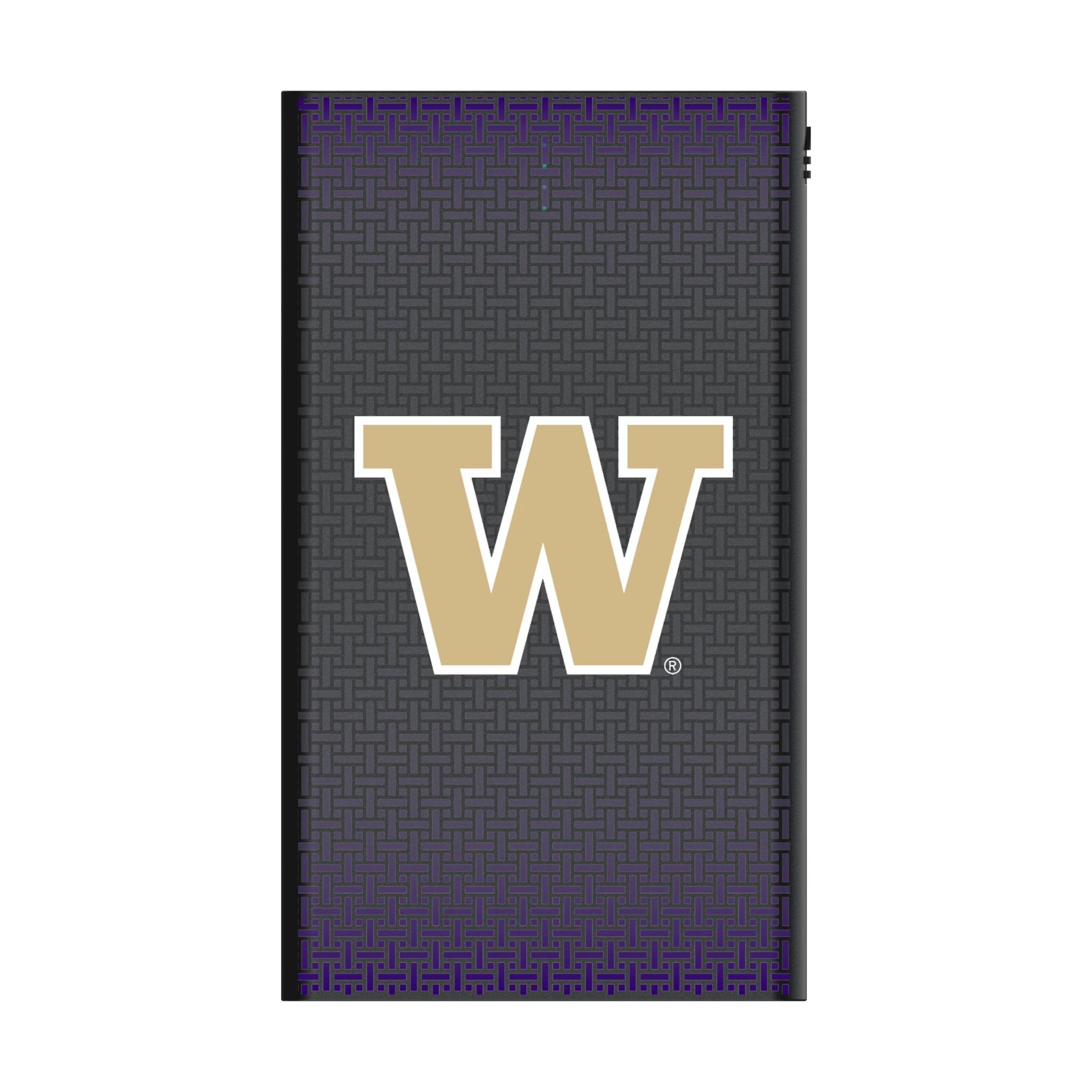 University of Washington Huskies Linen 5000mAh Flat Powerbank