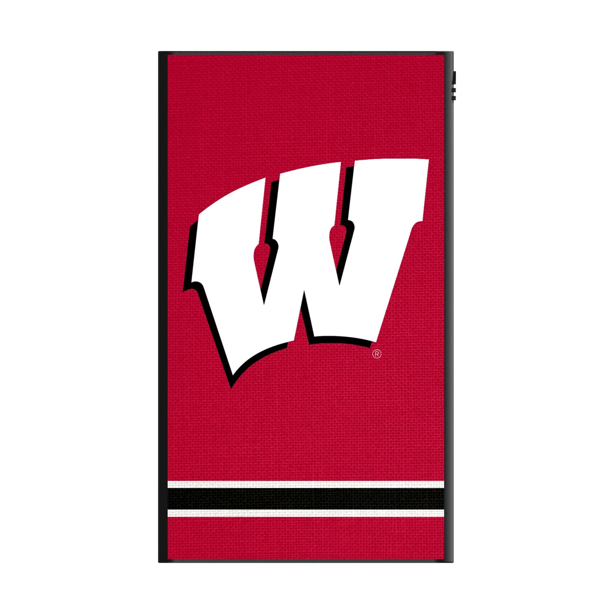 University of Wisconsin Badgers Stripe 5000mAh Flat Powerbank