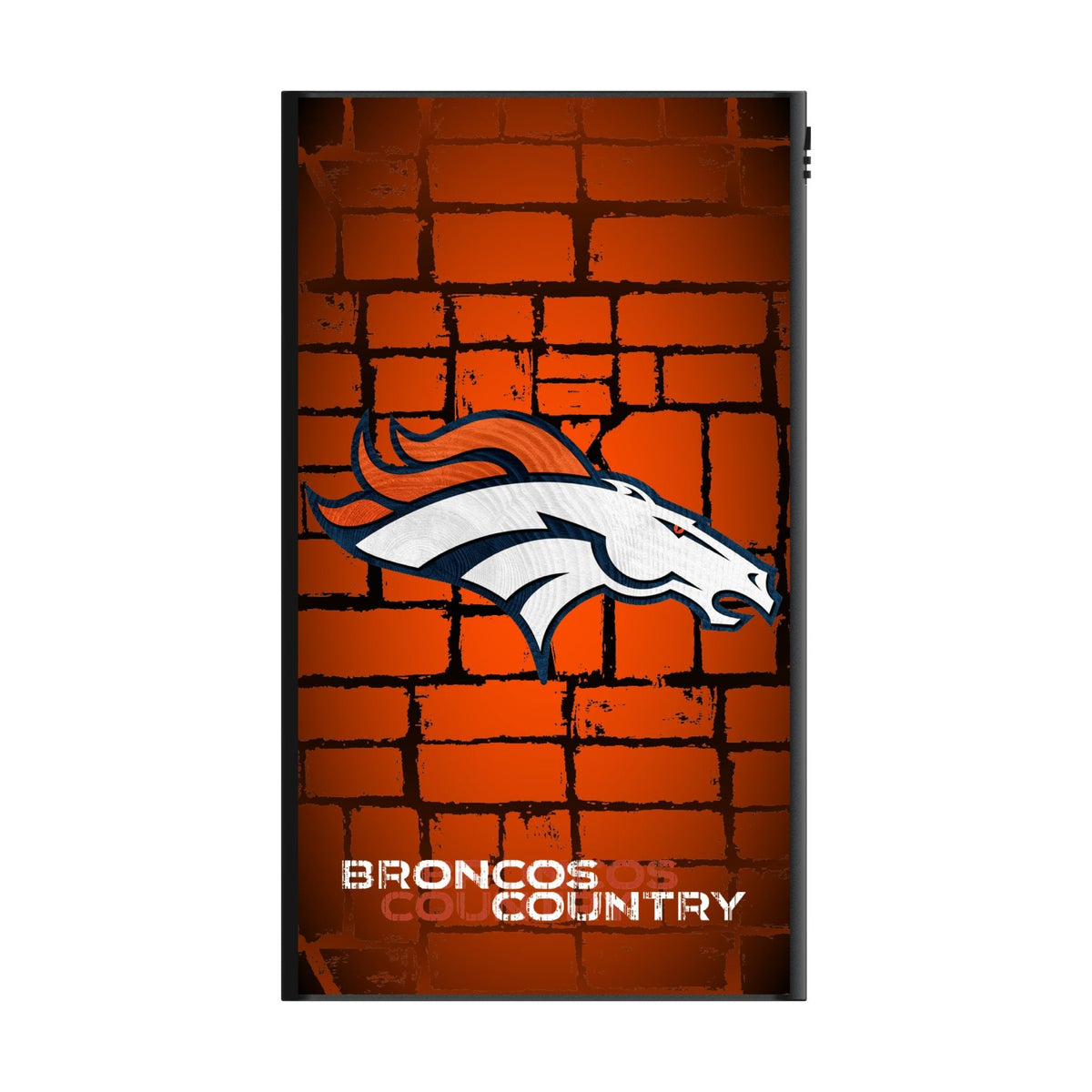 Denver Broncos Brick Wall 5000mAh Flat Powerbank 2
