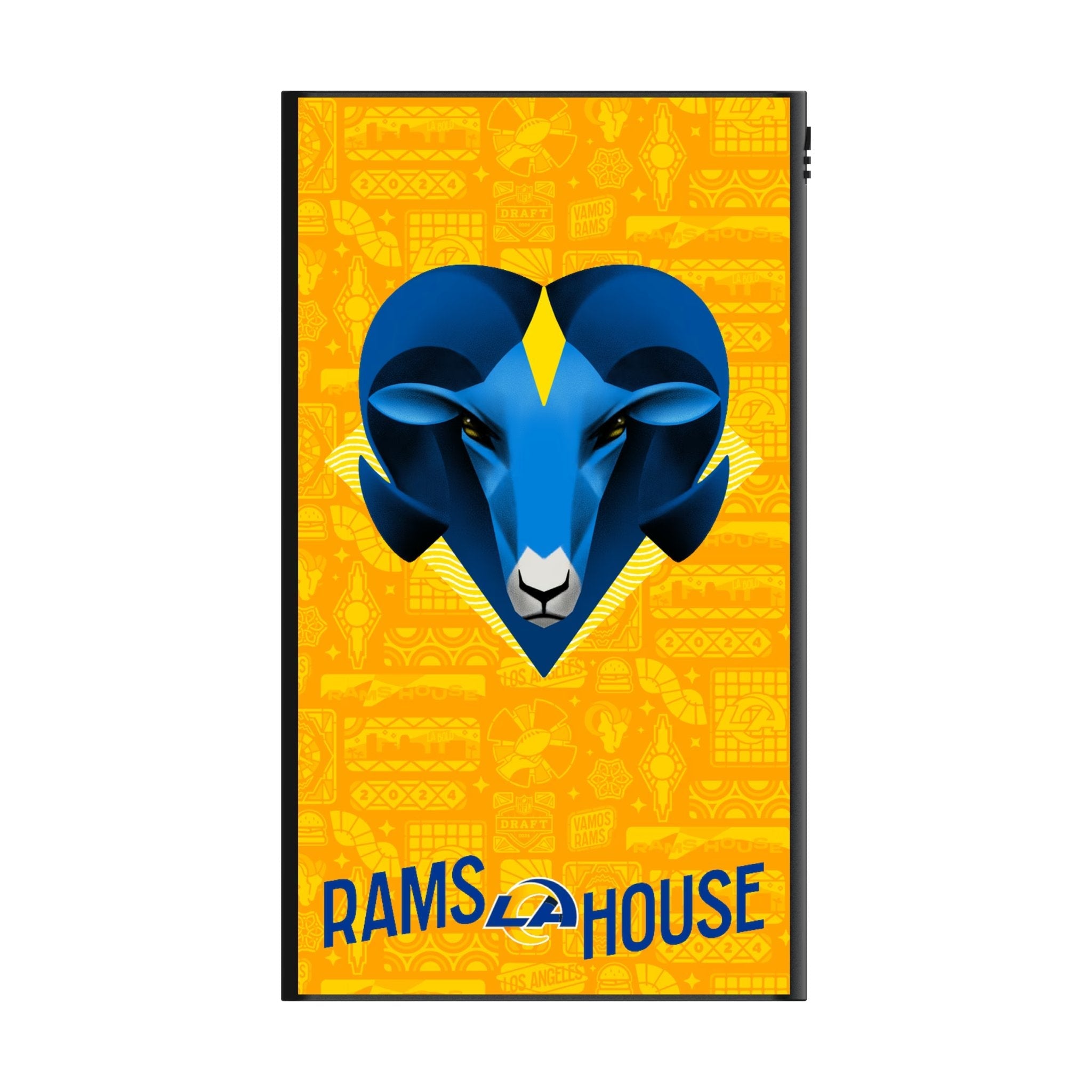 Los Angeles Rams 2024 Edition 5000mAh Flat Powerbank 2