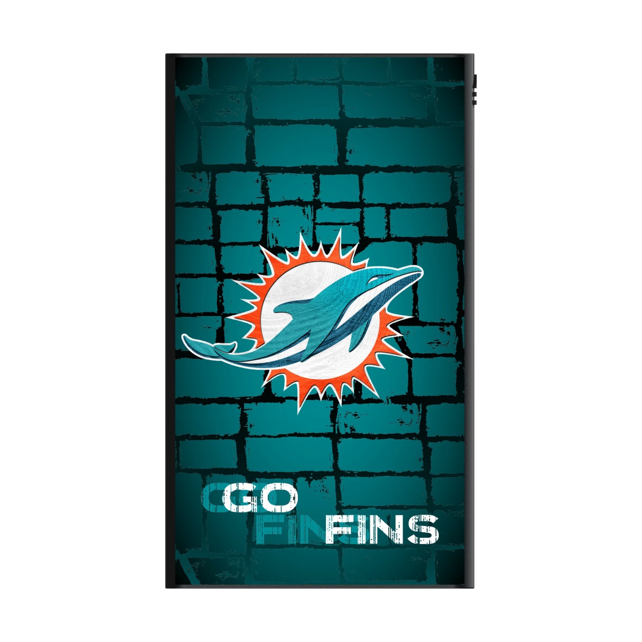 Miami Dolphins Brick Wall 5000mAh Flat Powerbank