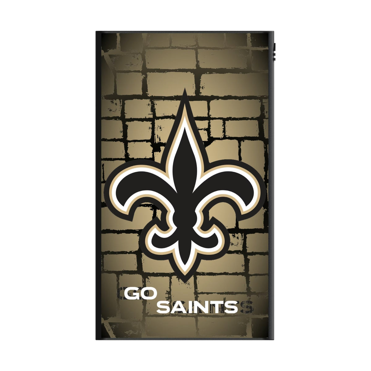 New Orleans Saints Brick Wall 5000mAh Flat Powerbank 2
