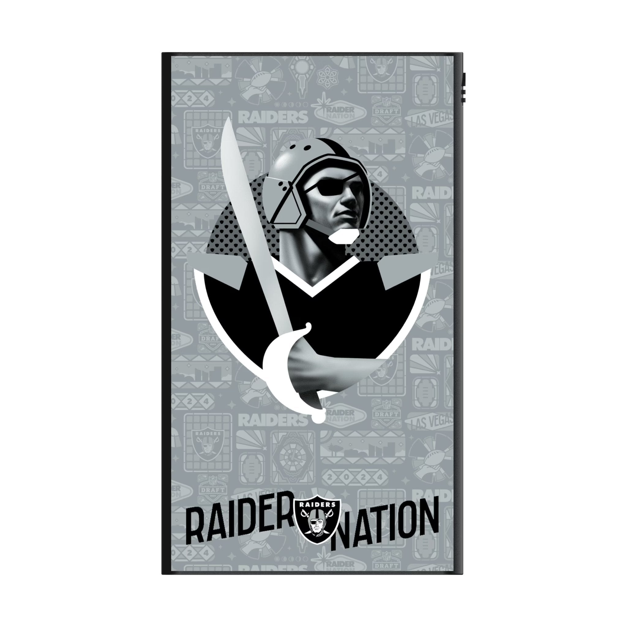 Las Vegas Raiders 2024 Edition 5000mAh Flat Powerbank 2