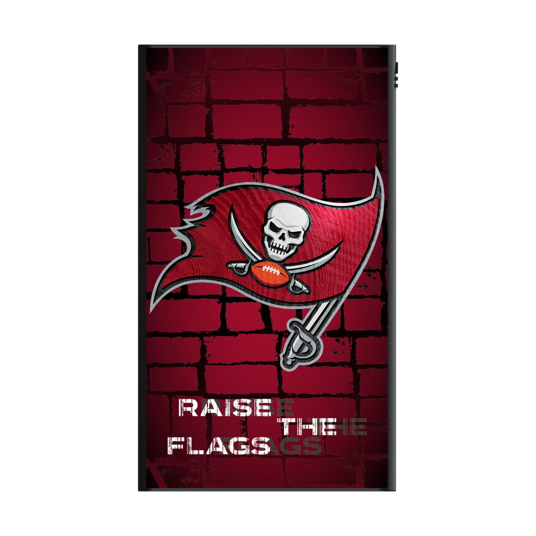 Tampa Bay Buccaneers Brick Wall 5000mAh Flat Powerbank