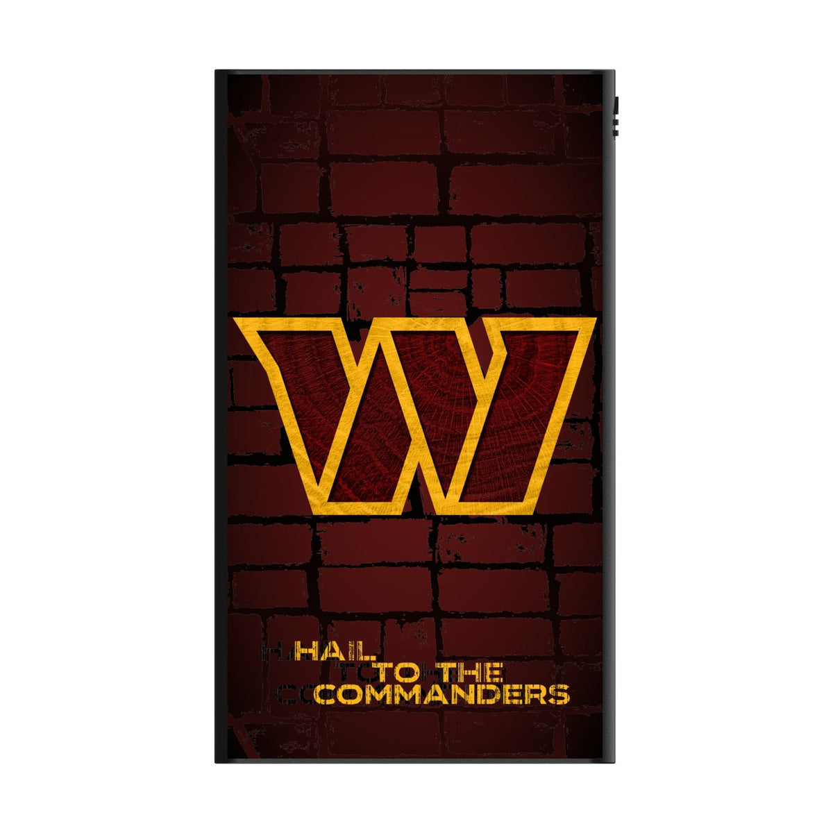 Washington Commanders Brick Wall 5000mAh Flat Powerbank