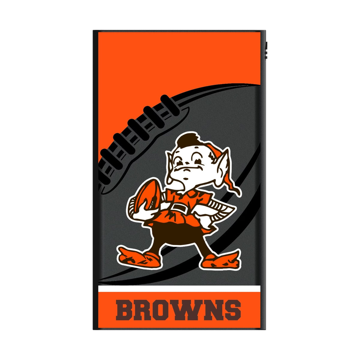 Cleveland Browns Historic Collection Passtime 5000mAh Flat Powerbank 2
