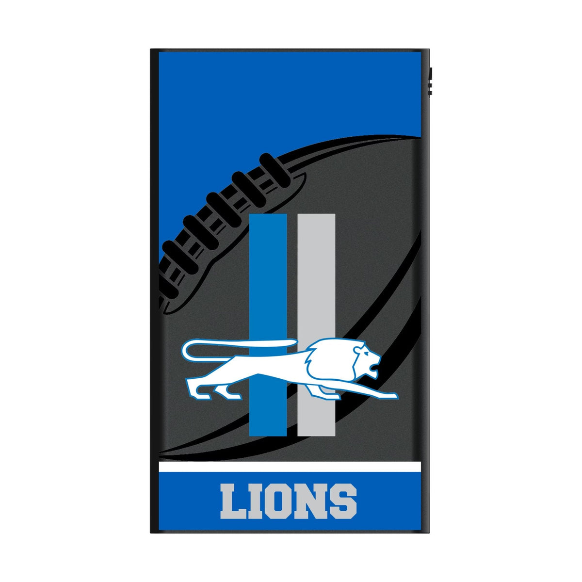 Detroit Lions Retro Passtime 5000mAh Flat Powerbank 2