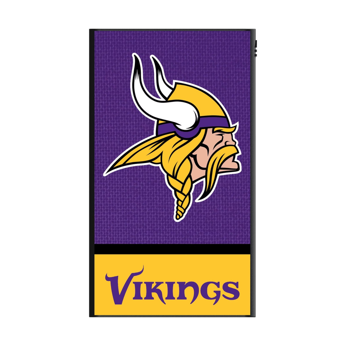 Minnesota Vikings Endzone Solid 5000mAh Flat Powerbank 2