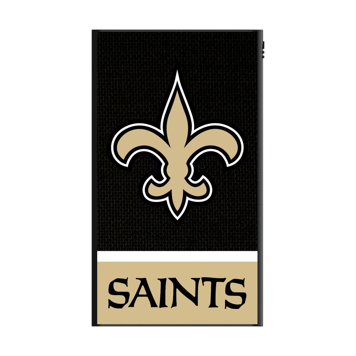 New Orleans Saints Endzone Solid 5000mAh Flat Powerbank 2