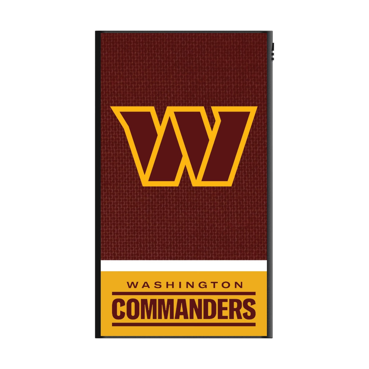 Washington Commanders Endzone Solid 5000mAh Flat Powerbank