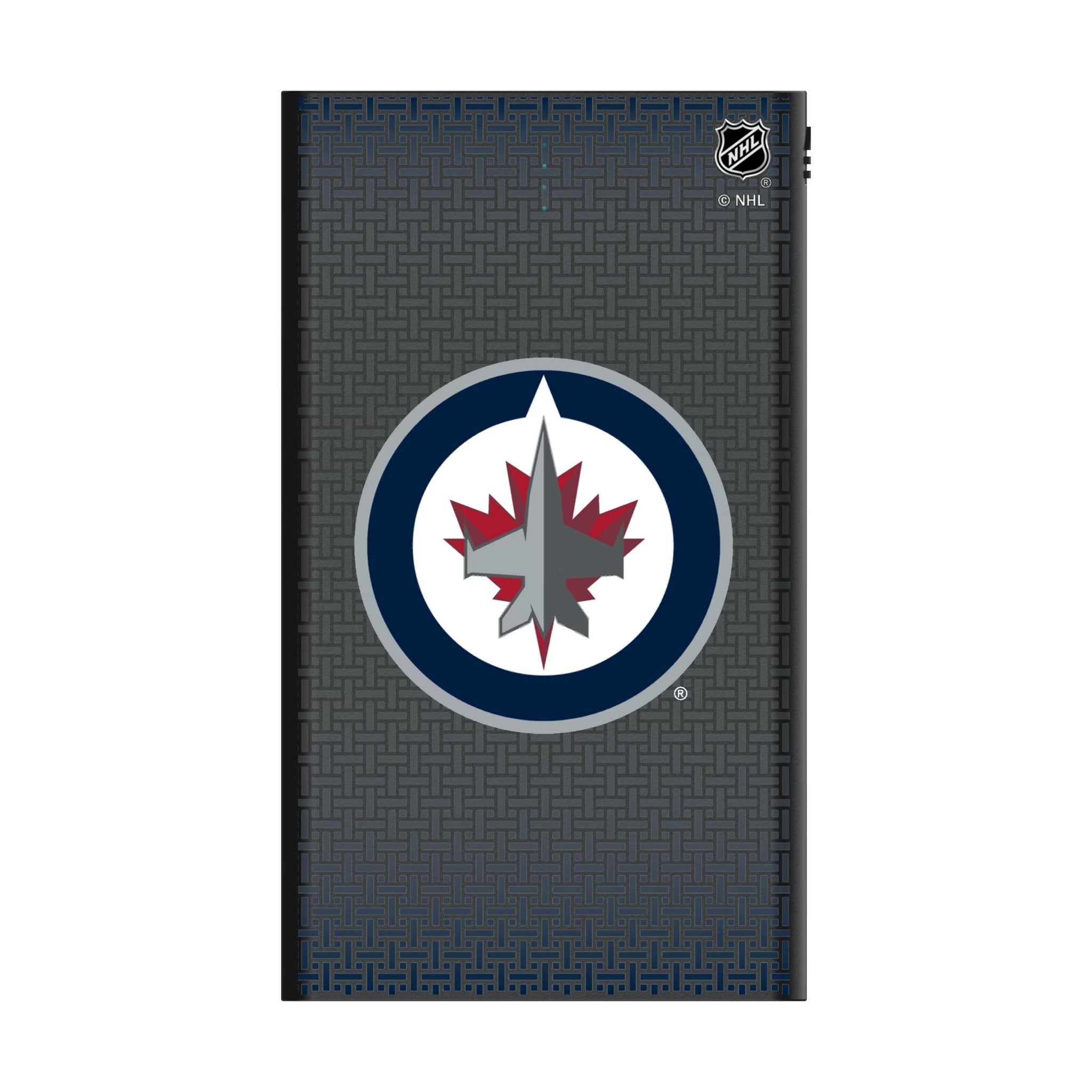 Winnipeg Jets Linen 5000mAh Flat Powerbank