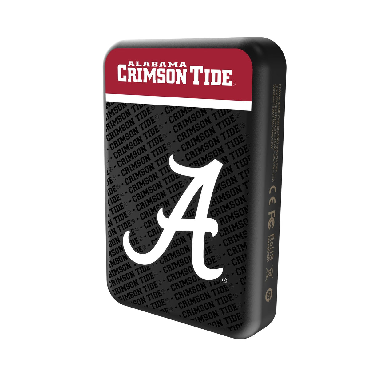 University of Alabama Crimson Tide Script A Endzone Plus Wireless Mag Power Bank