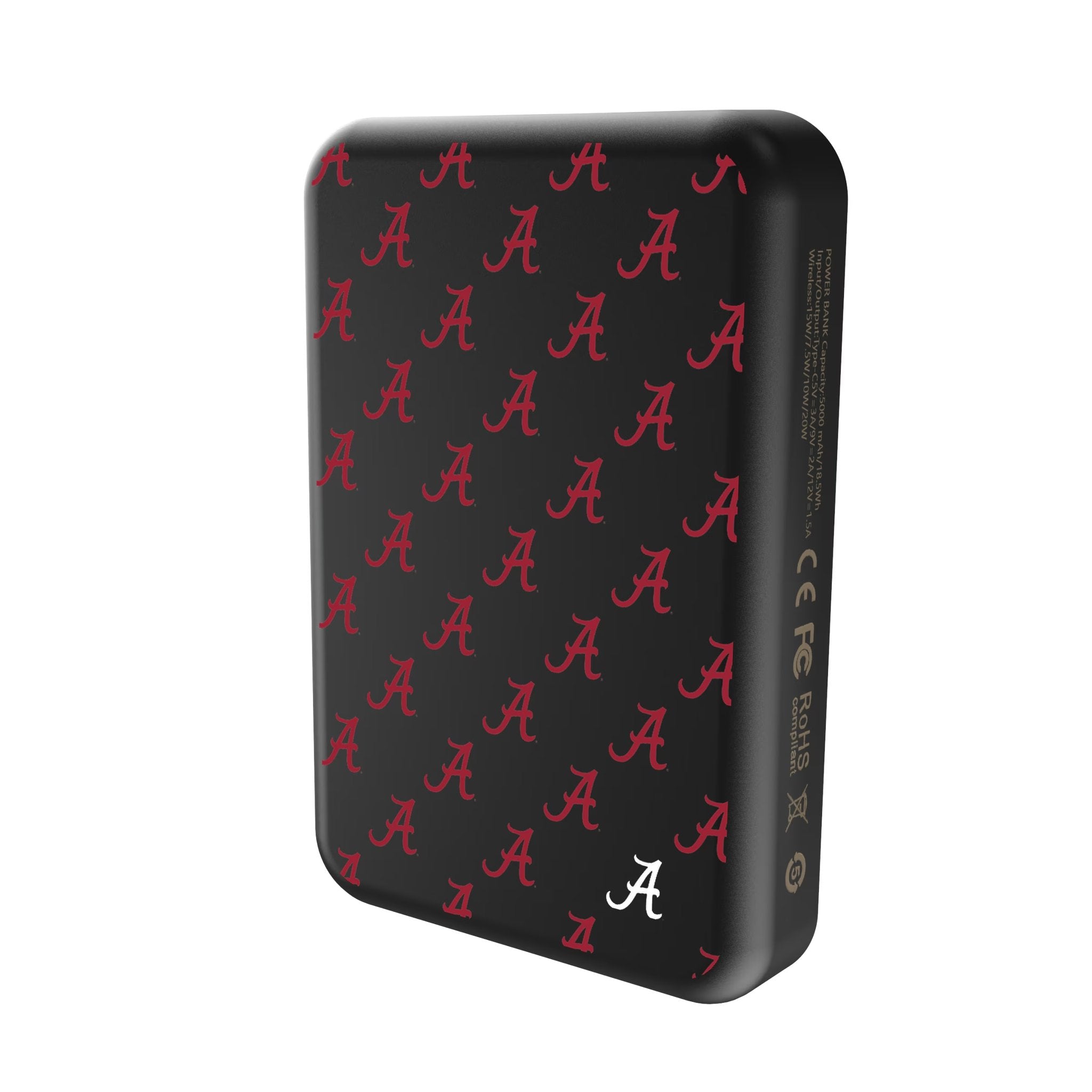 University of Alabama Crimson Tide Script A Fashion Pattern Wireless Mag Power Bank 2