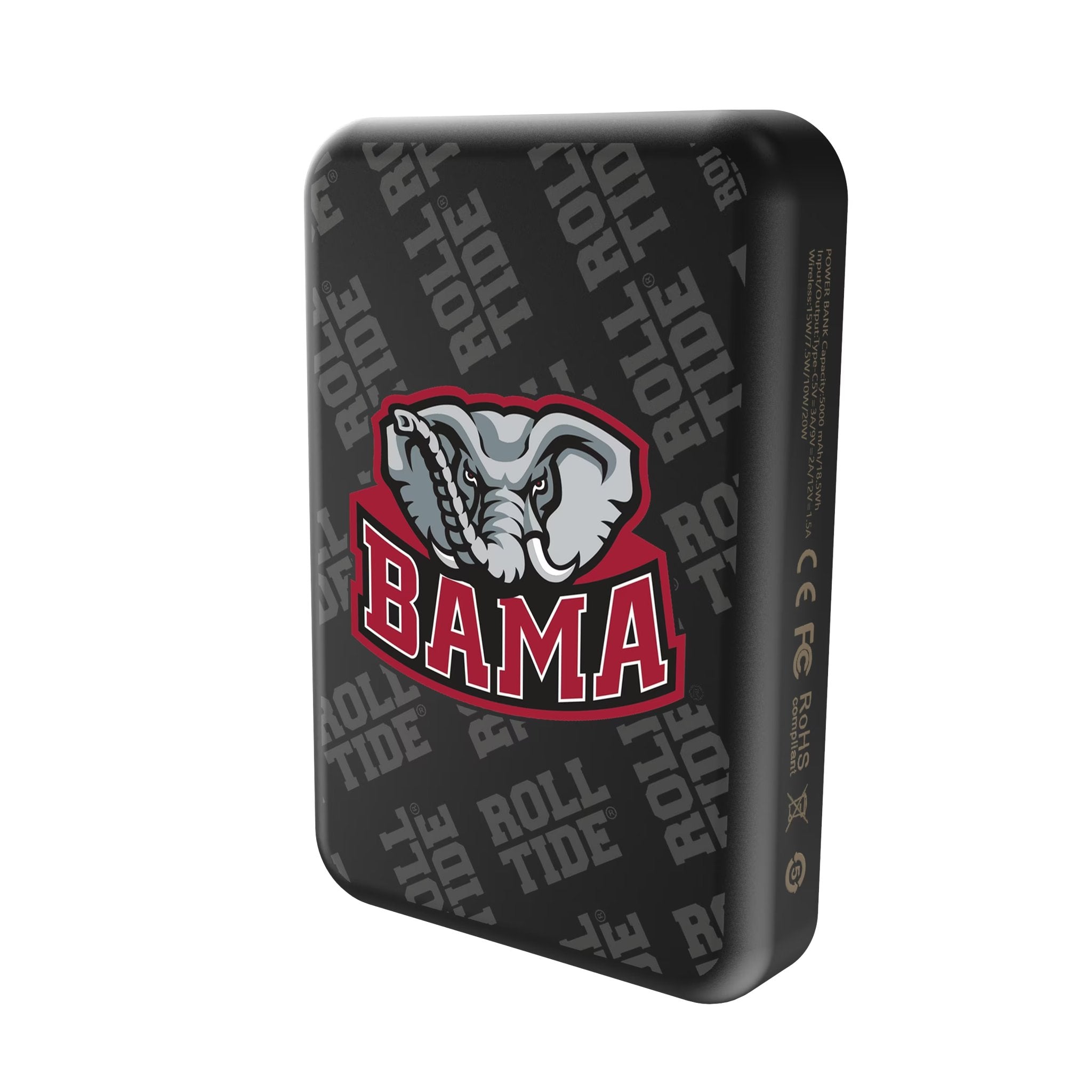 University of Alabama Crimson Tide Script A Quadtile Wireless Mag Power Bank 2