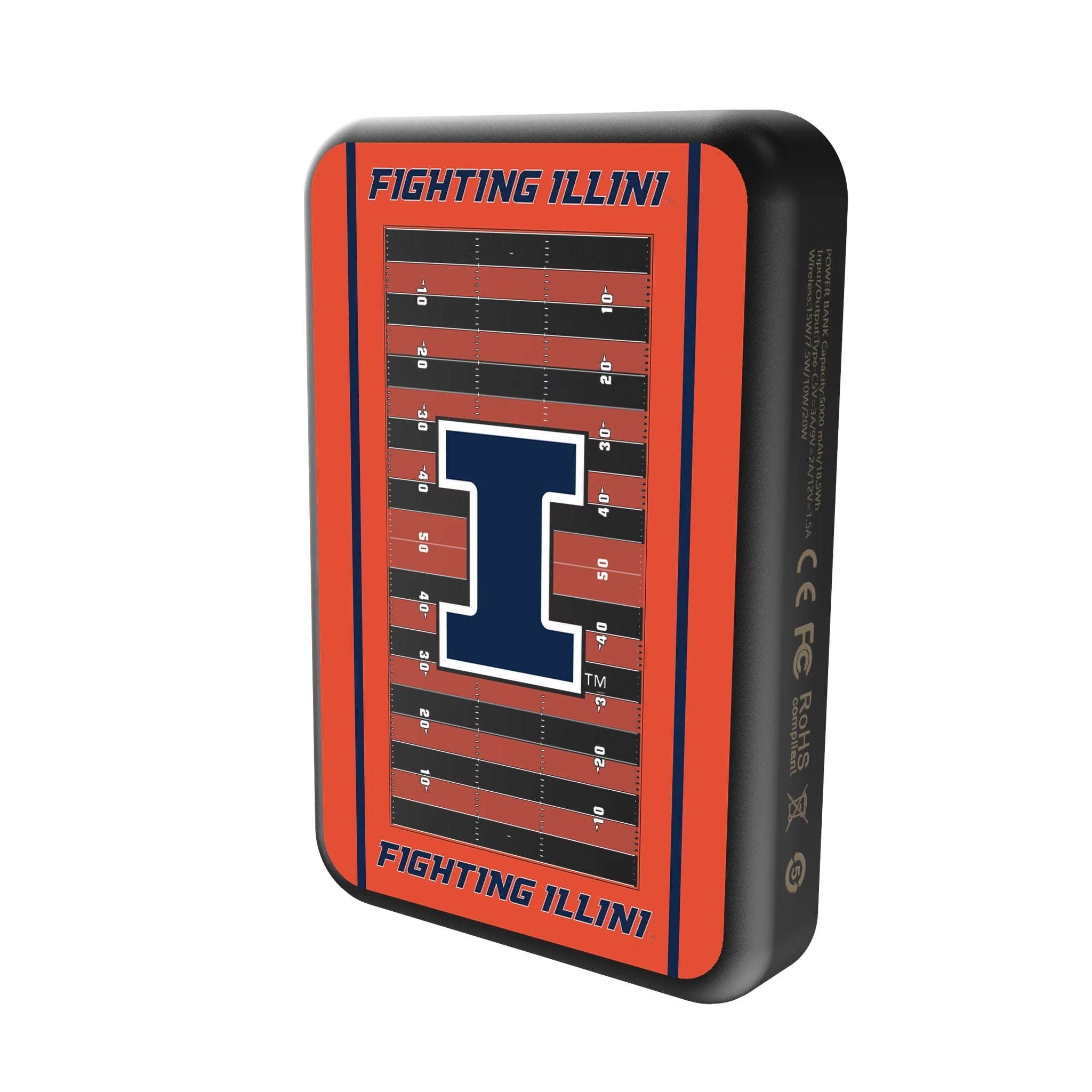 University of Illinois Fighting Illini Field Wireless Mag Power Bank 2