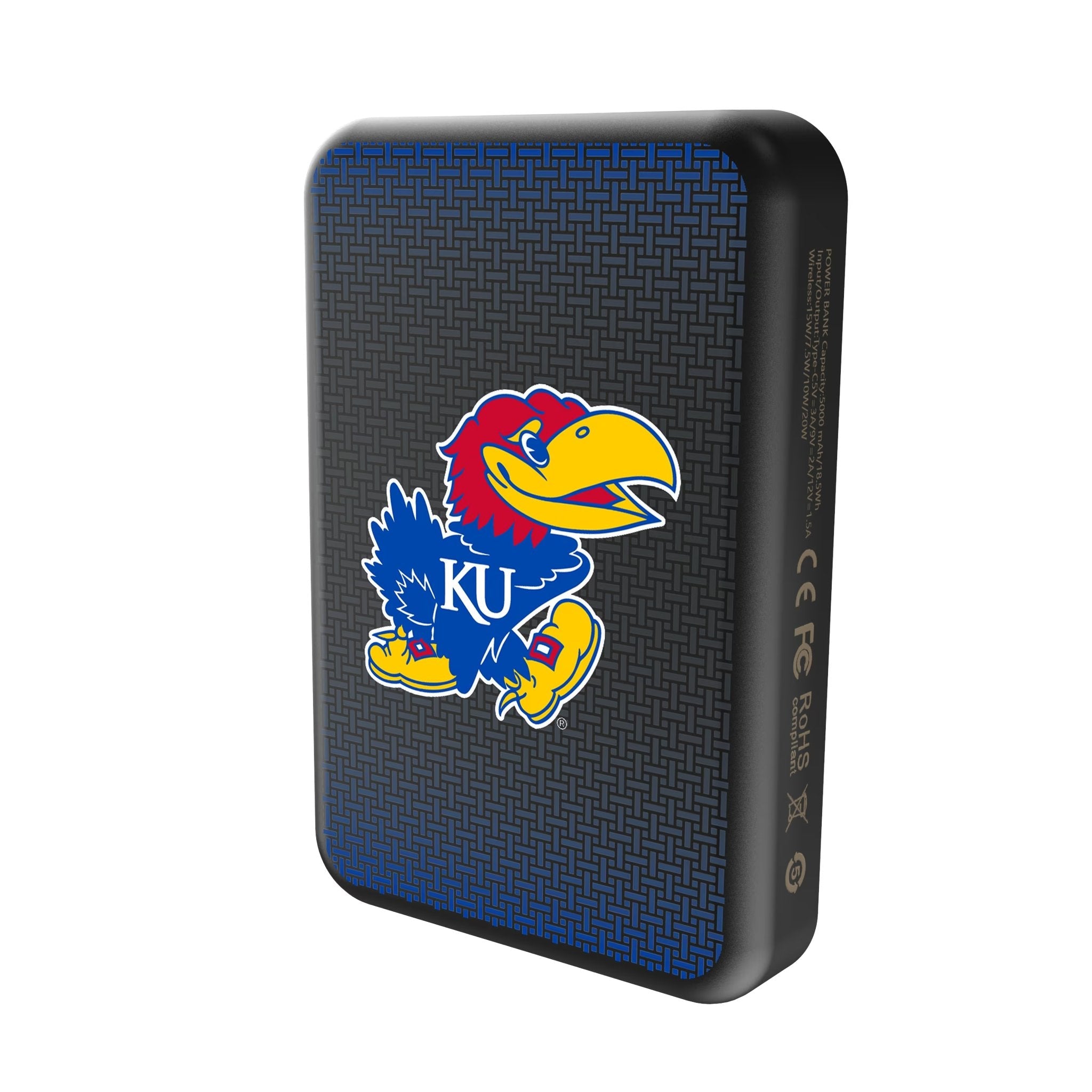 University of Kansas Jayhawks Linen Wireless Mag Power Bank
