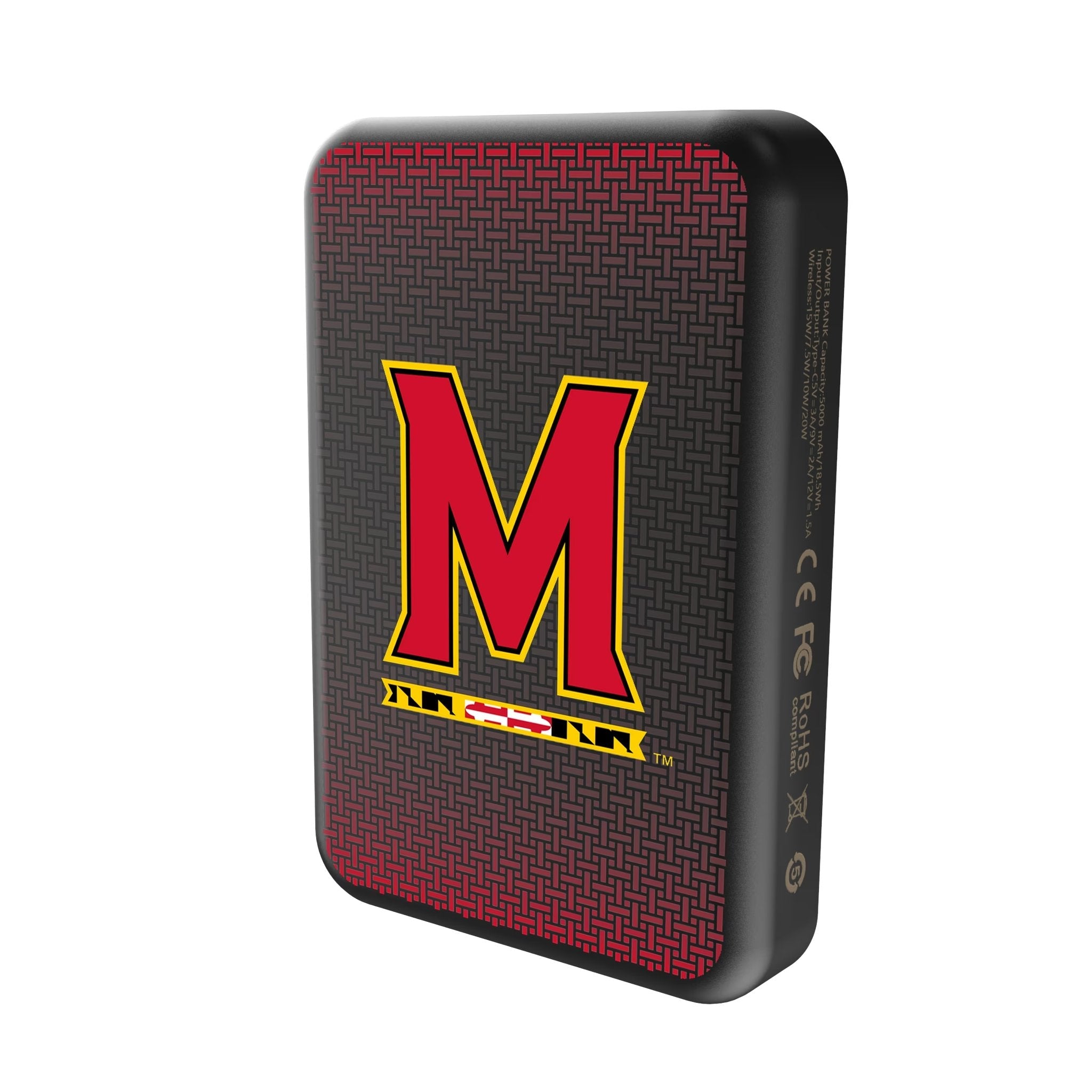 University of Maryland Terrapins Linen Wireless Mag Power Bank