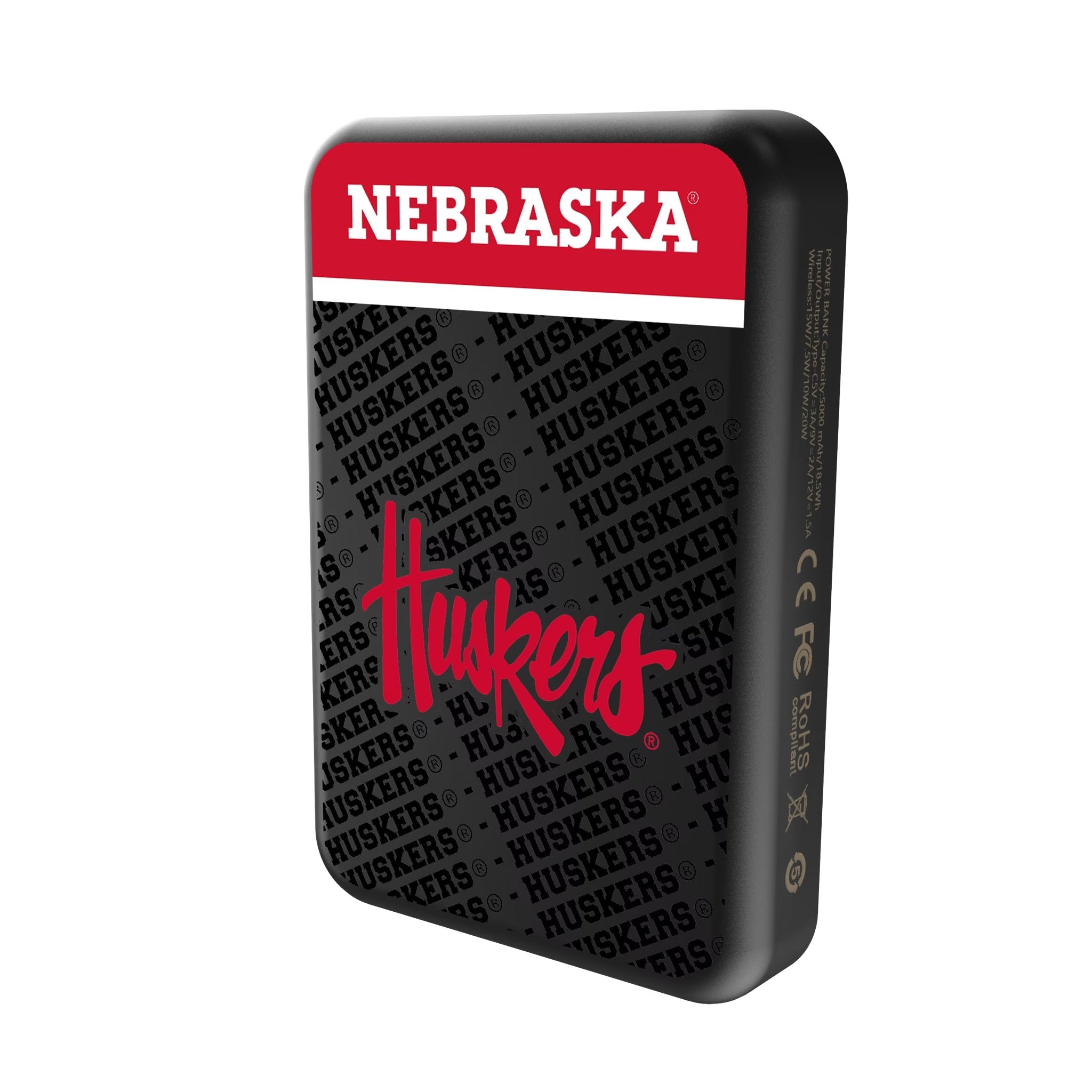 University of Nebraska Huskers Endzone Plus Wireless Mag Power Bank 2