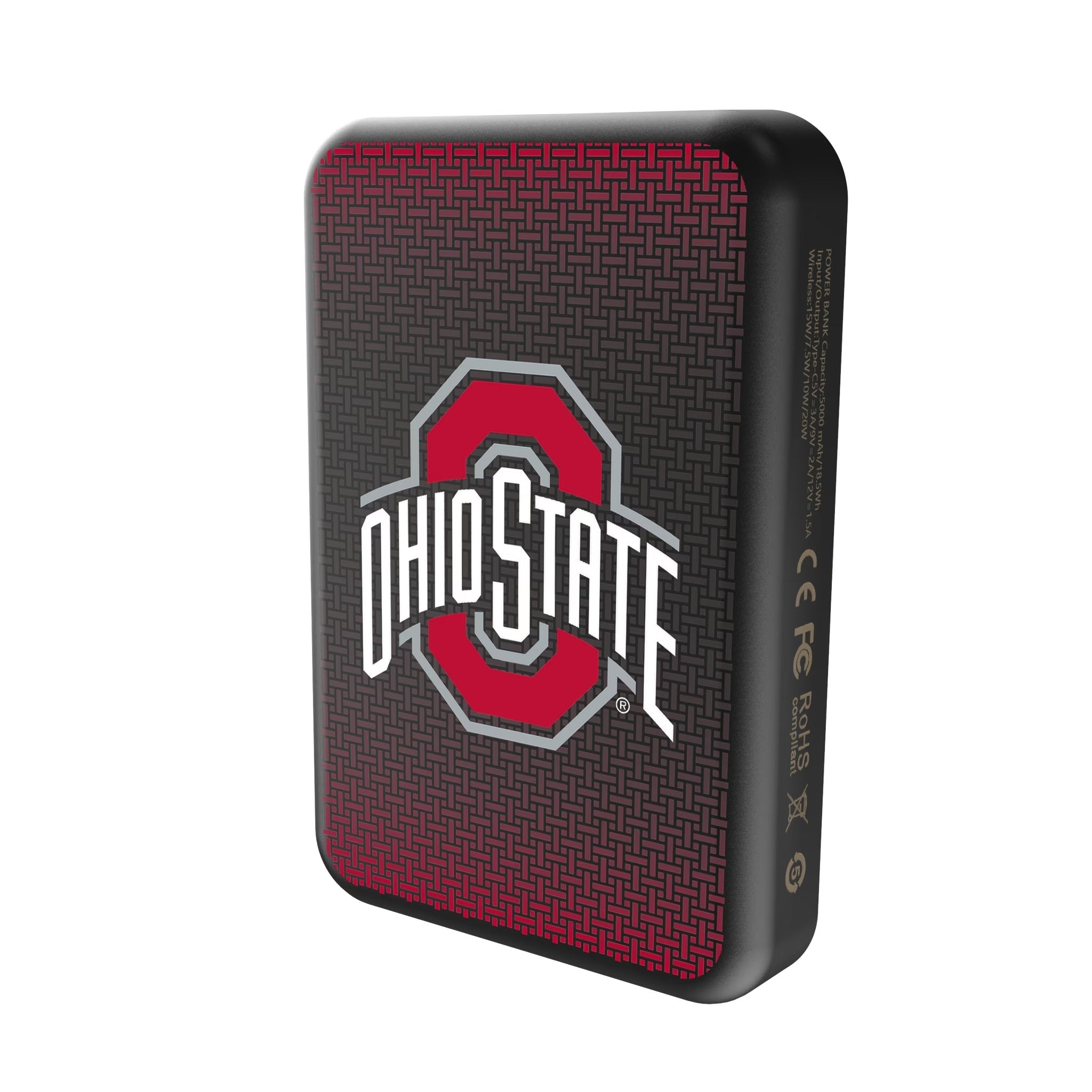 Ohio State University Buckeyes Linen Wireless Mag Power Bank