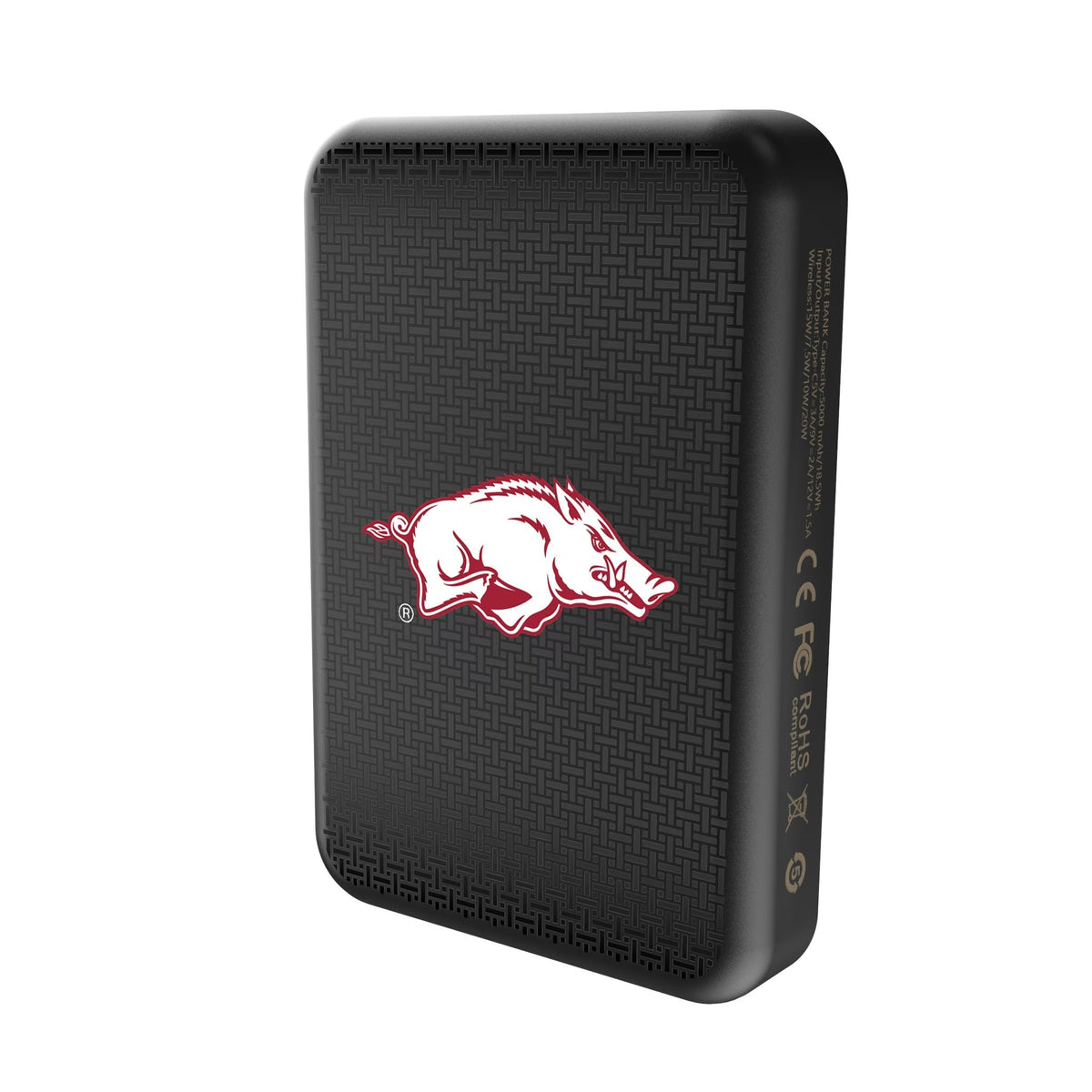 University of Arkansas Fayetteville Razorbacks Linen Wireless Mag Power Bank 2