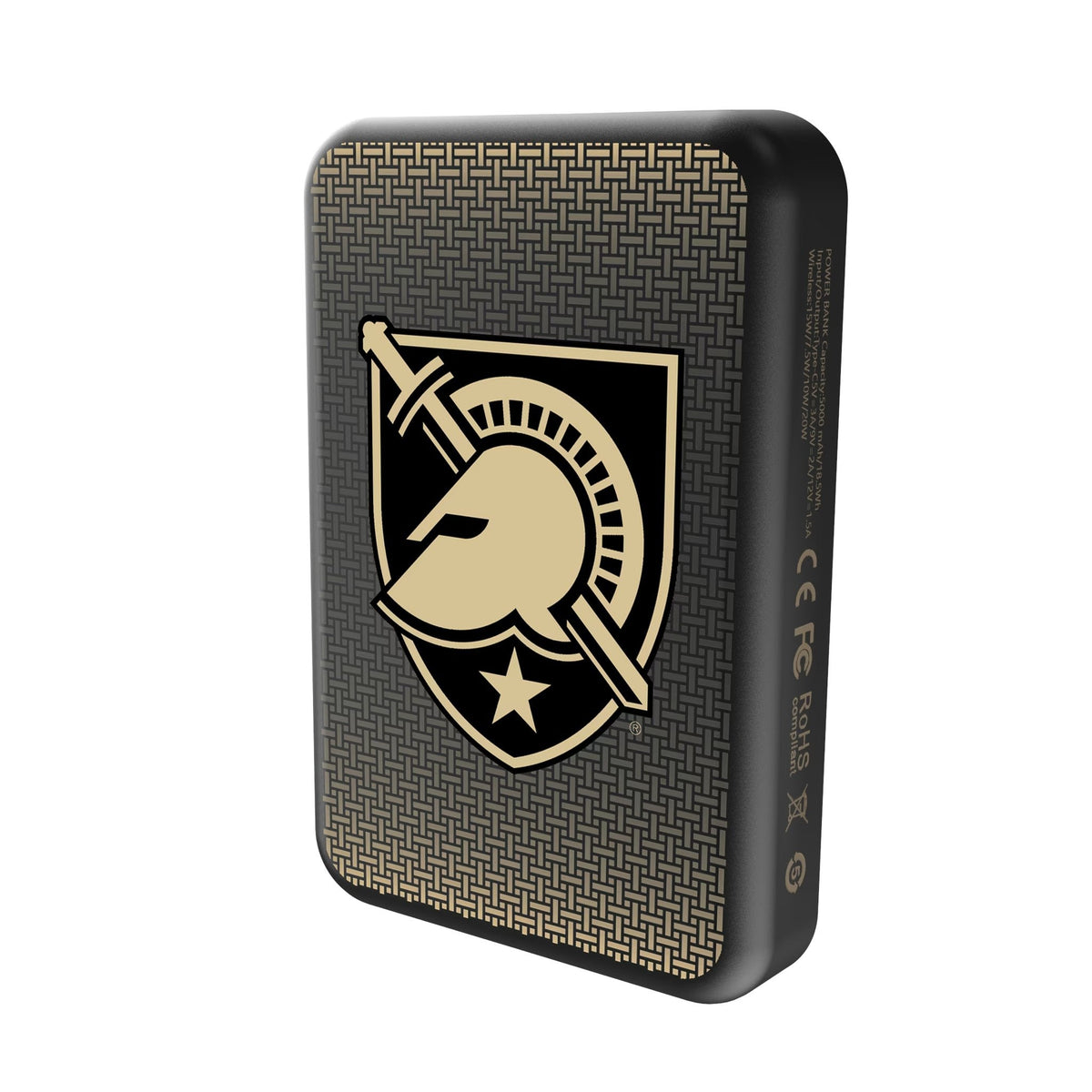 United States Military Academy Black Knights Linen Wireless Mag Power Bank 2