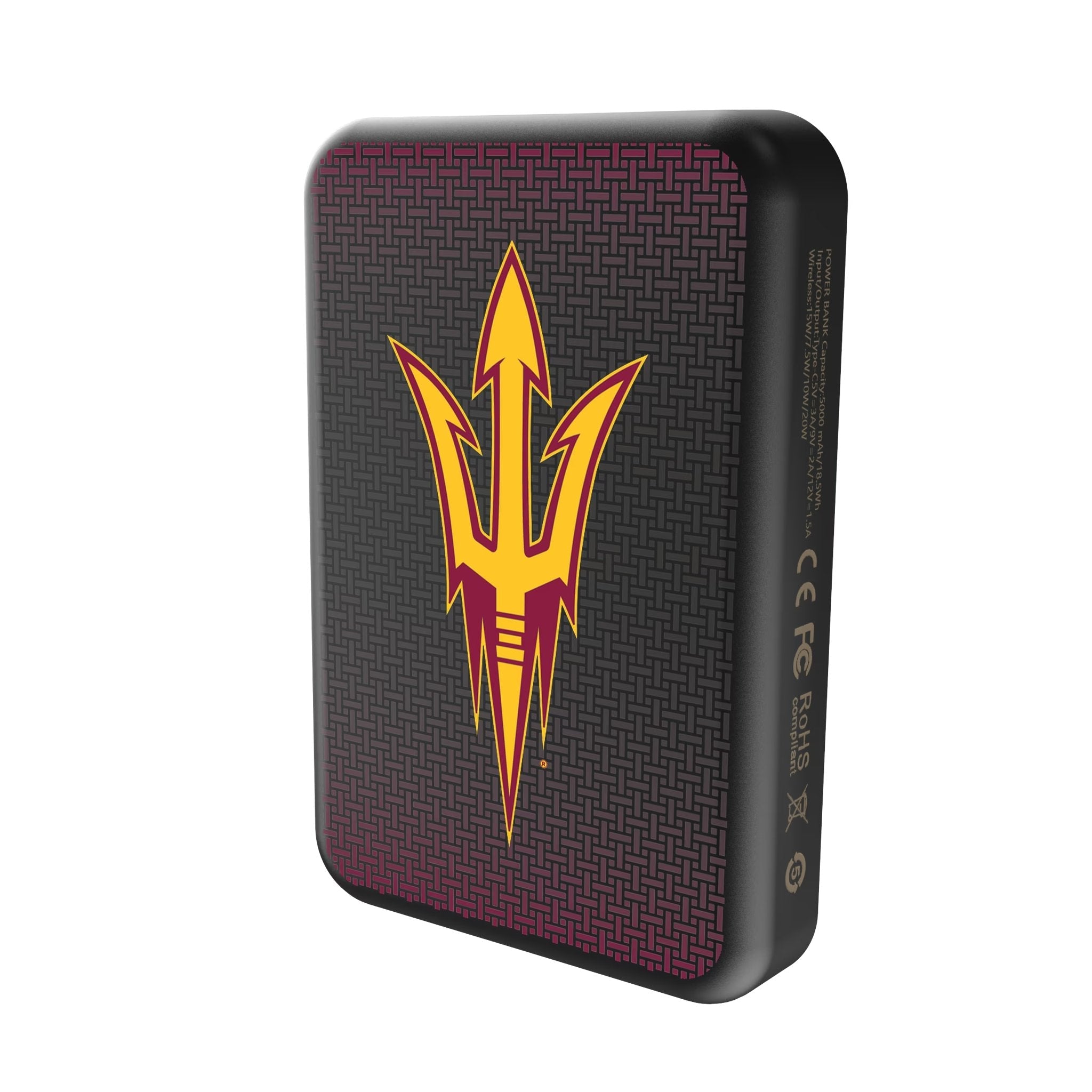 Arizona State University Sun Devils Linen Wireless Mag Power Bank