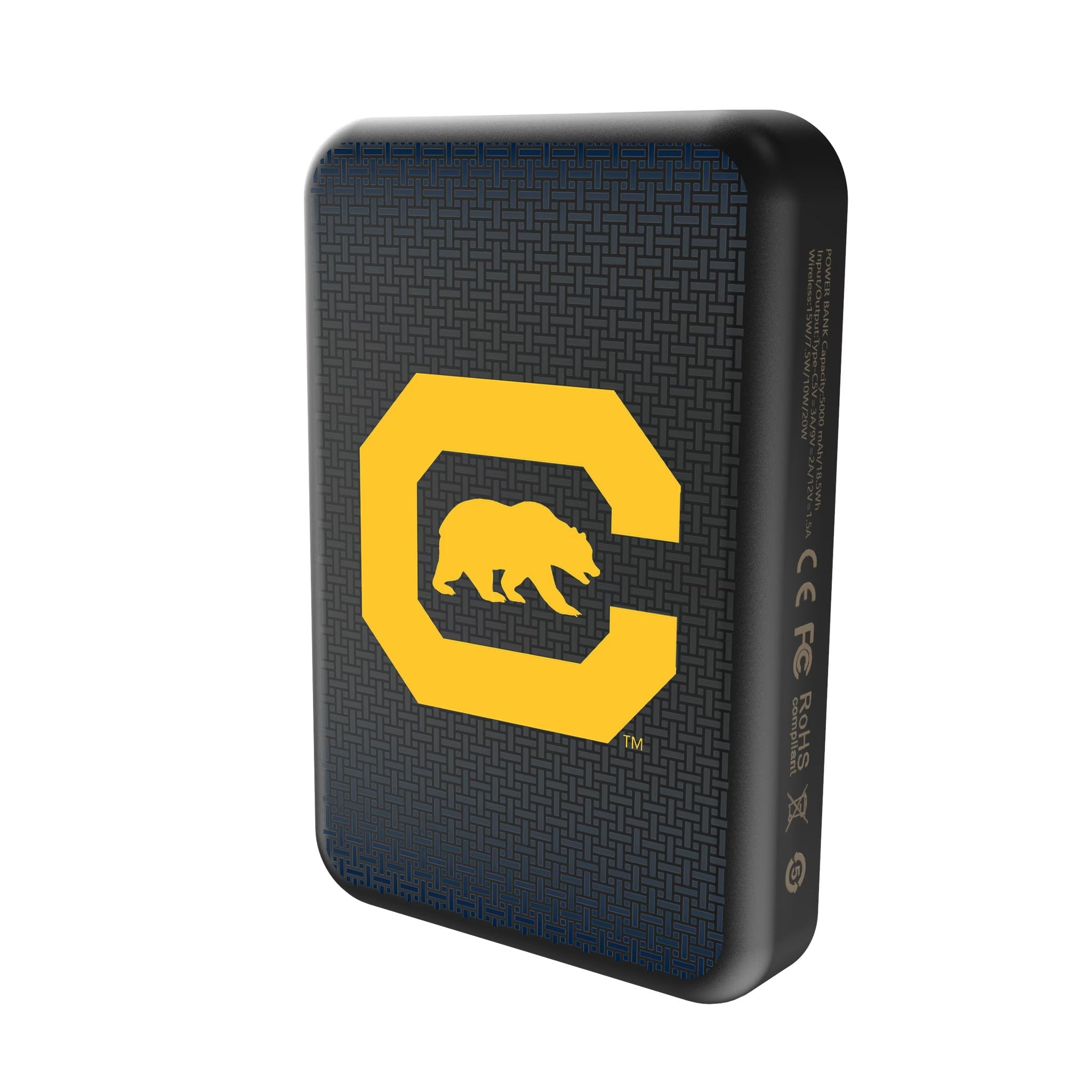 University of California Berkeley Golden Bears Linen Wireless Mag Power Bank 2