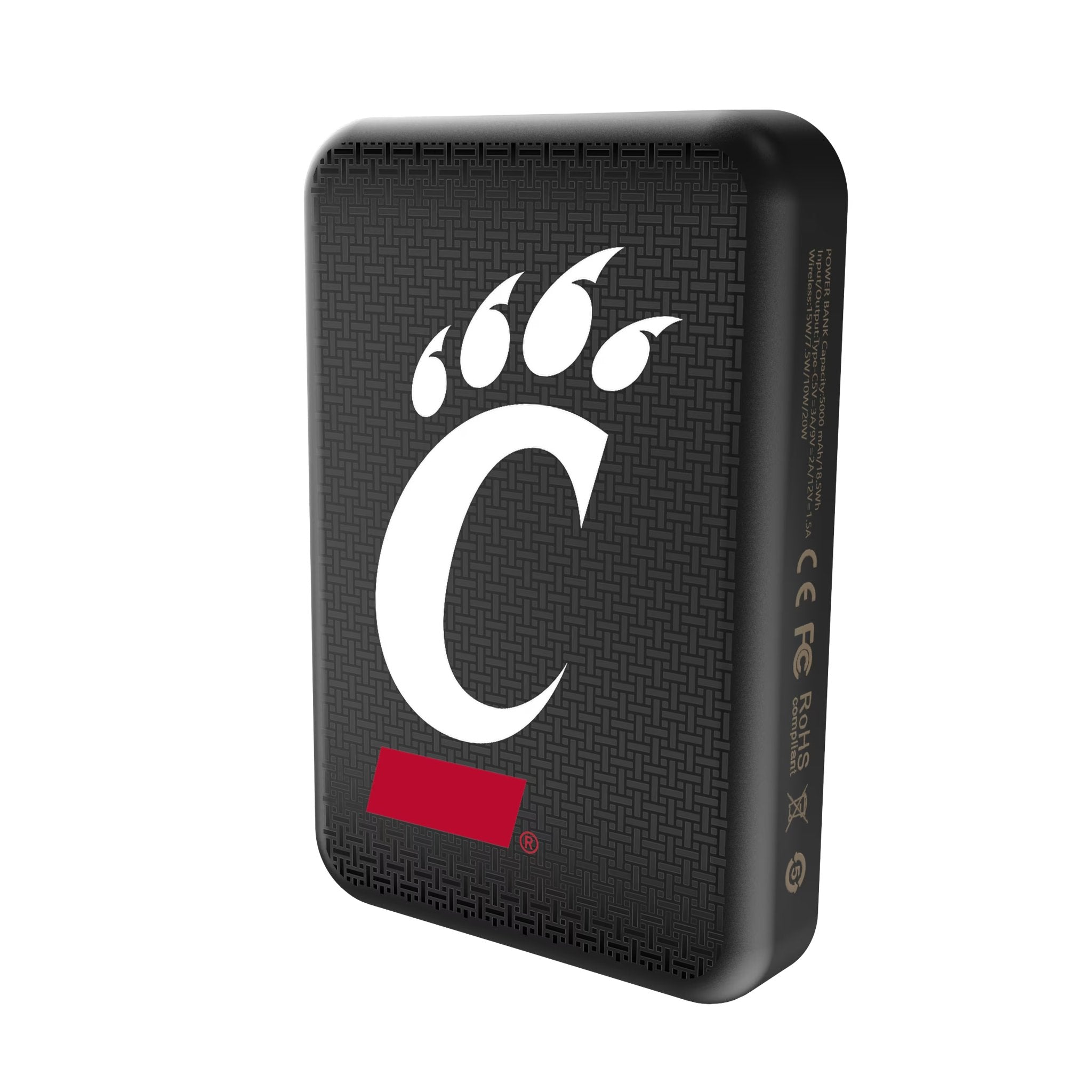 University of Cincinnati Bearcats Linen Wireless Mag Power Bank 2
