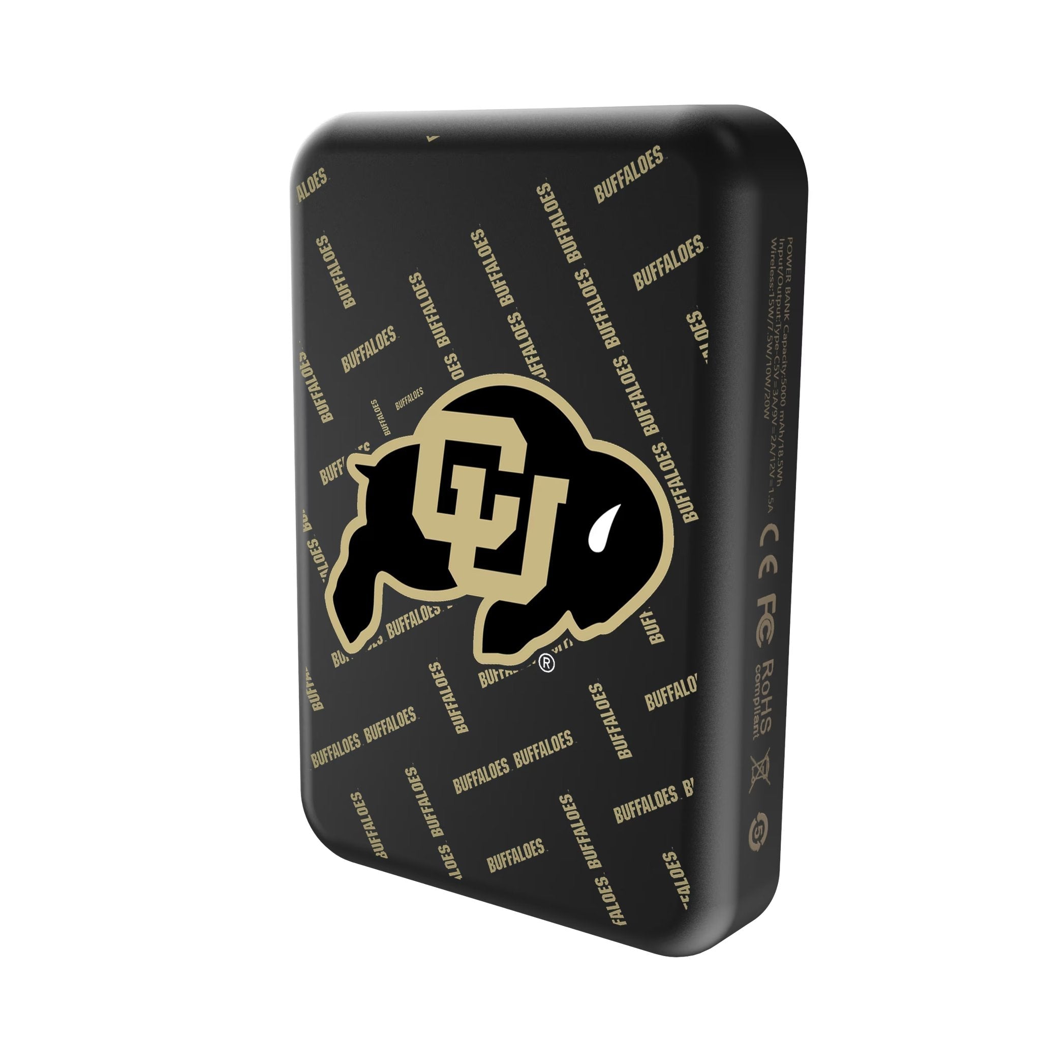 University of Colorado Buffaloes Quadtile Wireless Mag Power Bank 2