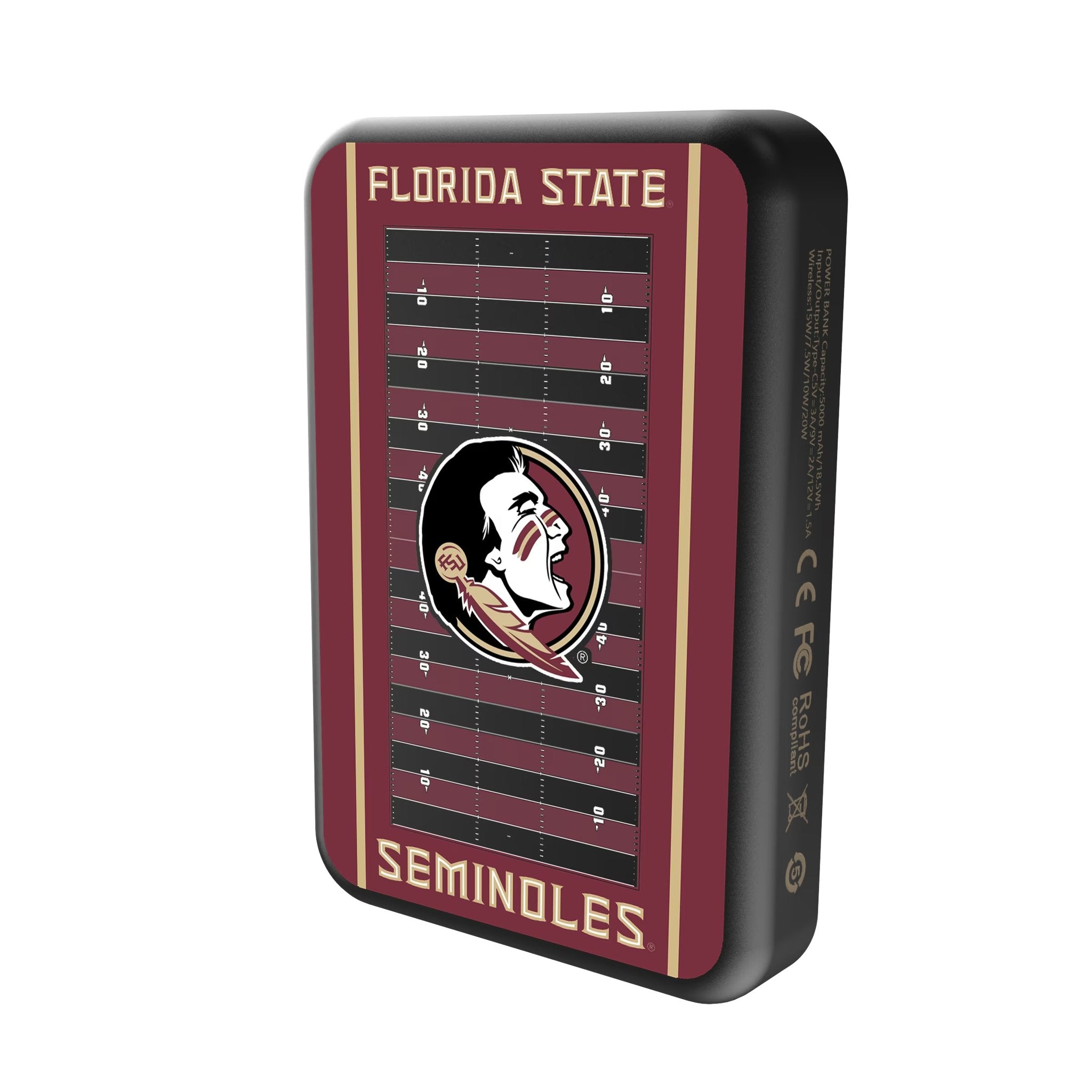 Florida State University Seminoles Field Wireless Mag Power Bank 2